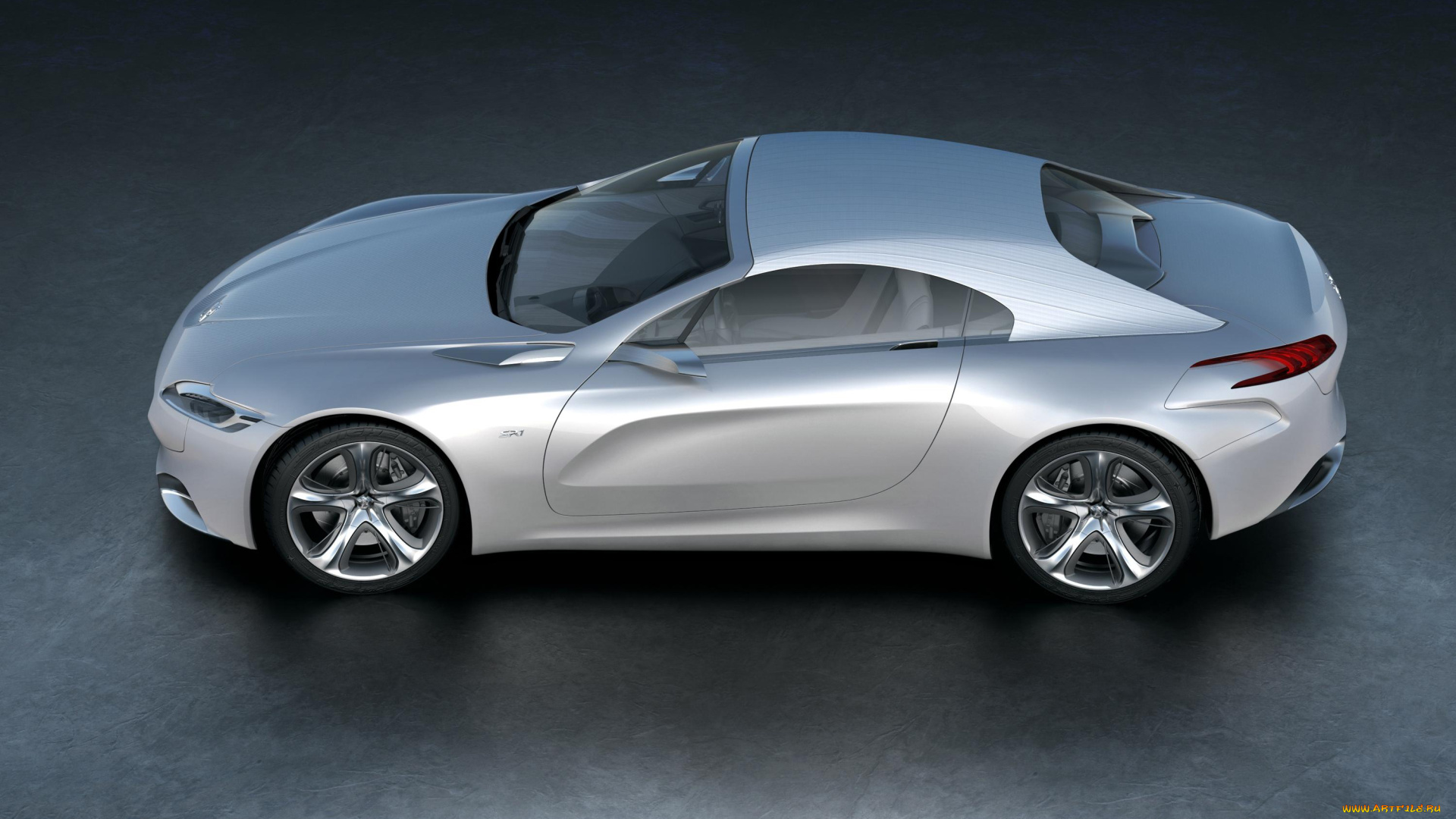 peugeot, sr1, concept, 2010, автомобили, peugeot, sr1, concept, 2010, car, серебристый, металлик