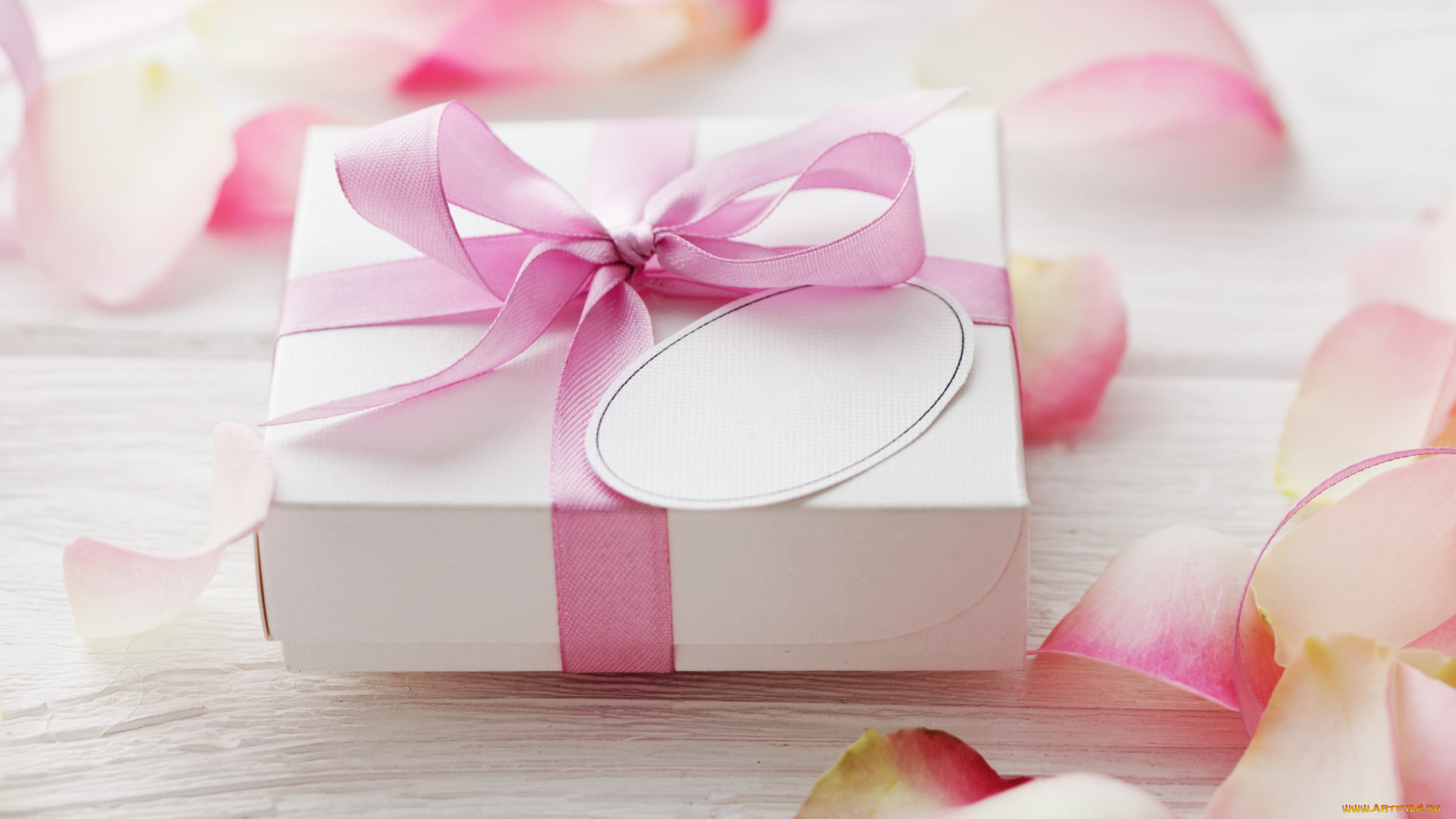 праздничные, подарки, и, коробочки, лепестки, лента