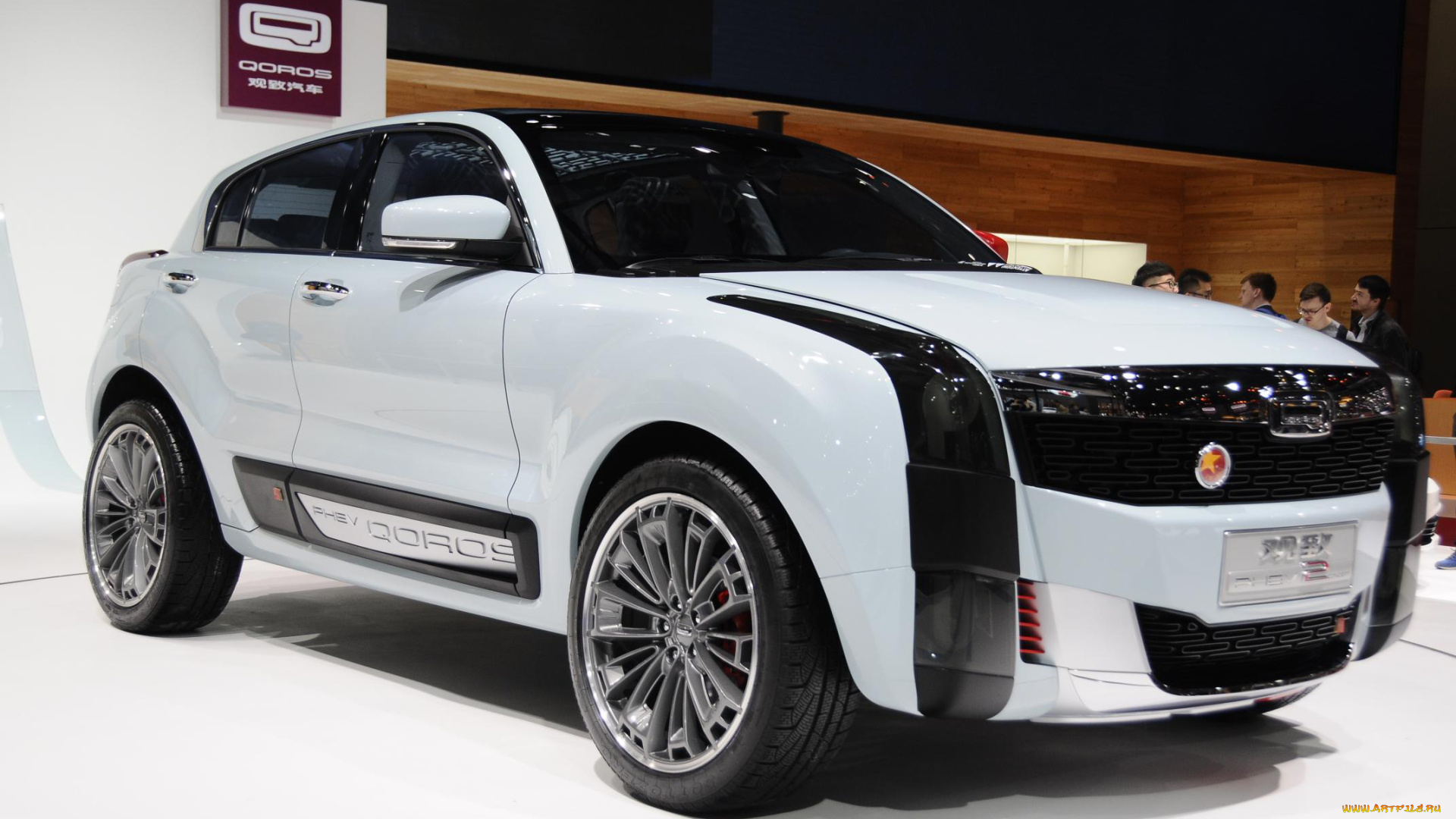 qoros-2, suv, phev, concept, автомобили, выставки, и, уличные, фото, qoros-2, suv, phev, concept, car, выставка, автосалон, белый, crossover