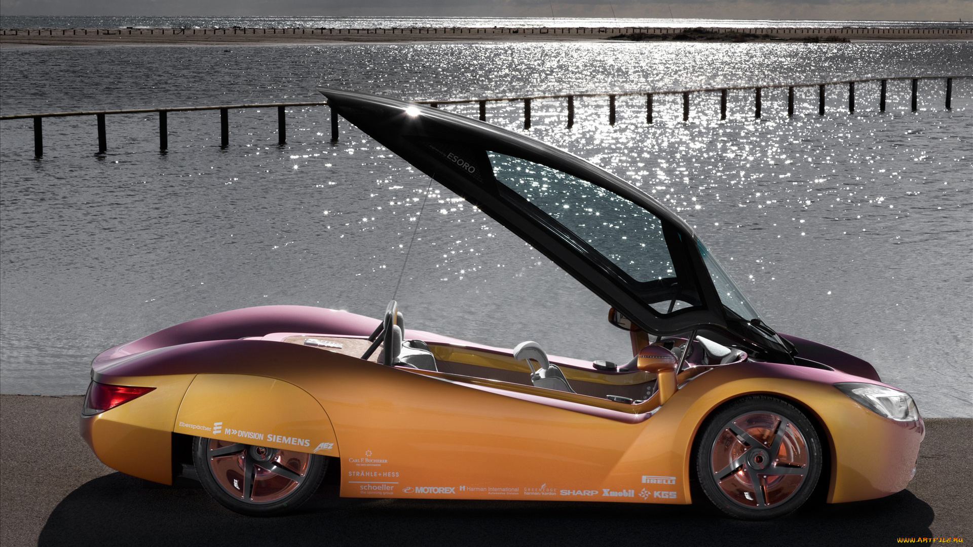 rinspeed, concept, futuristic, автомобили, rinspeed, concept, futuristic, car, медный