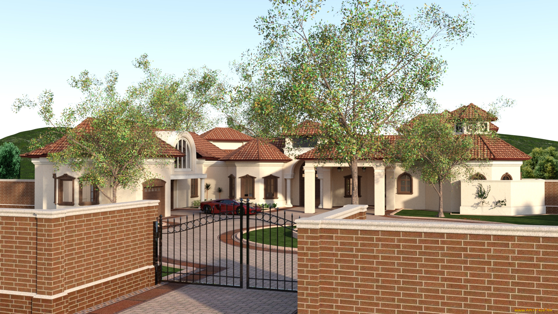 3д, графика, архитектура, , architecture, дом