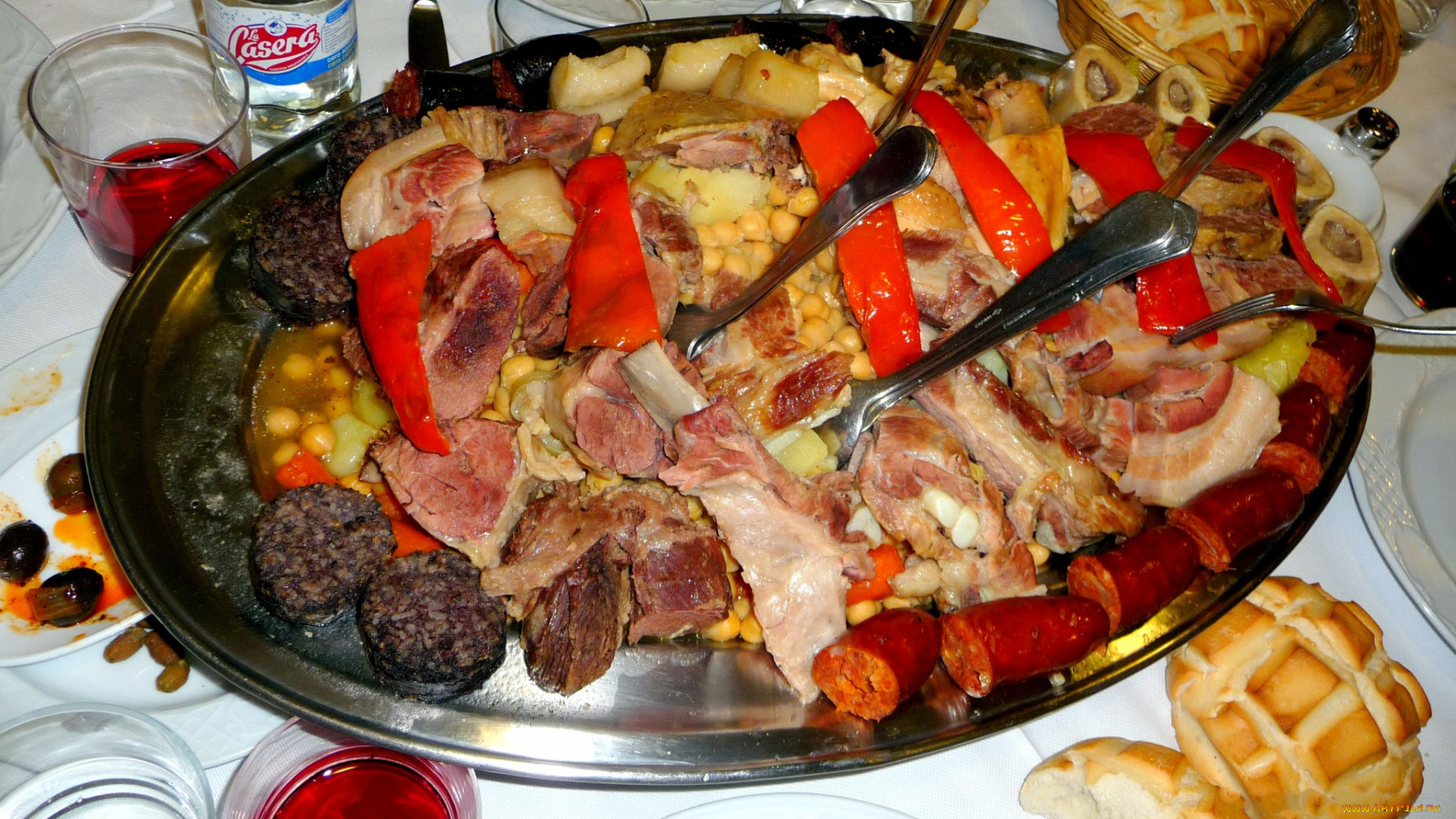 еда, мясные, блюда, мясо, гарнир