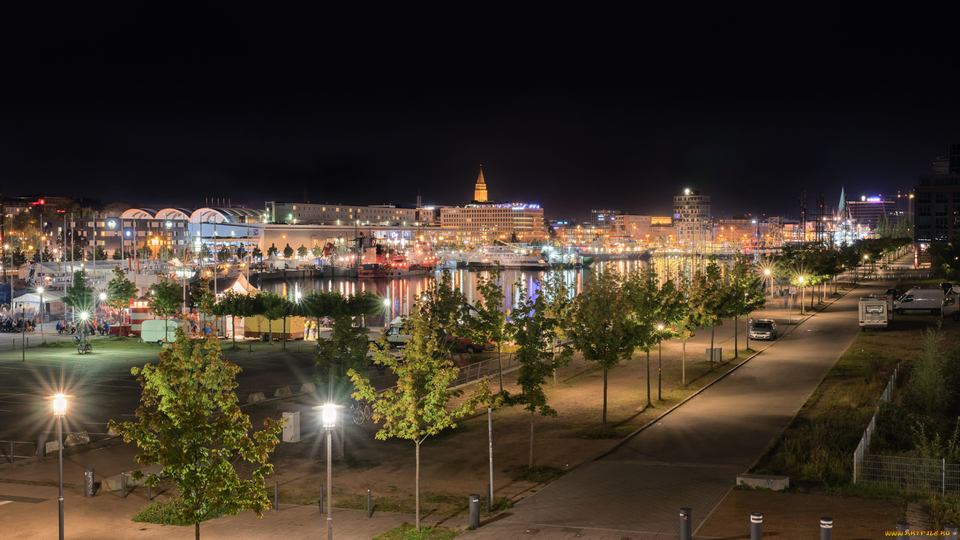 kiel, города, киев, , украина, огни, ночь