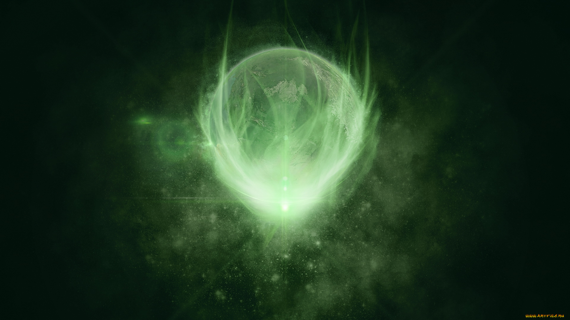 космос, арт, планета, галактика, звезды, вселенная