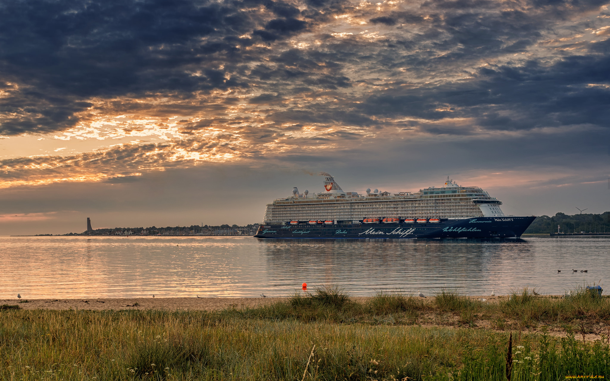 корабли, лайнеры, круиз, лайнер