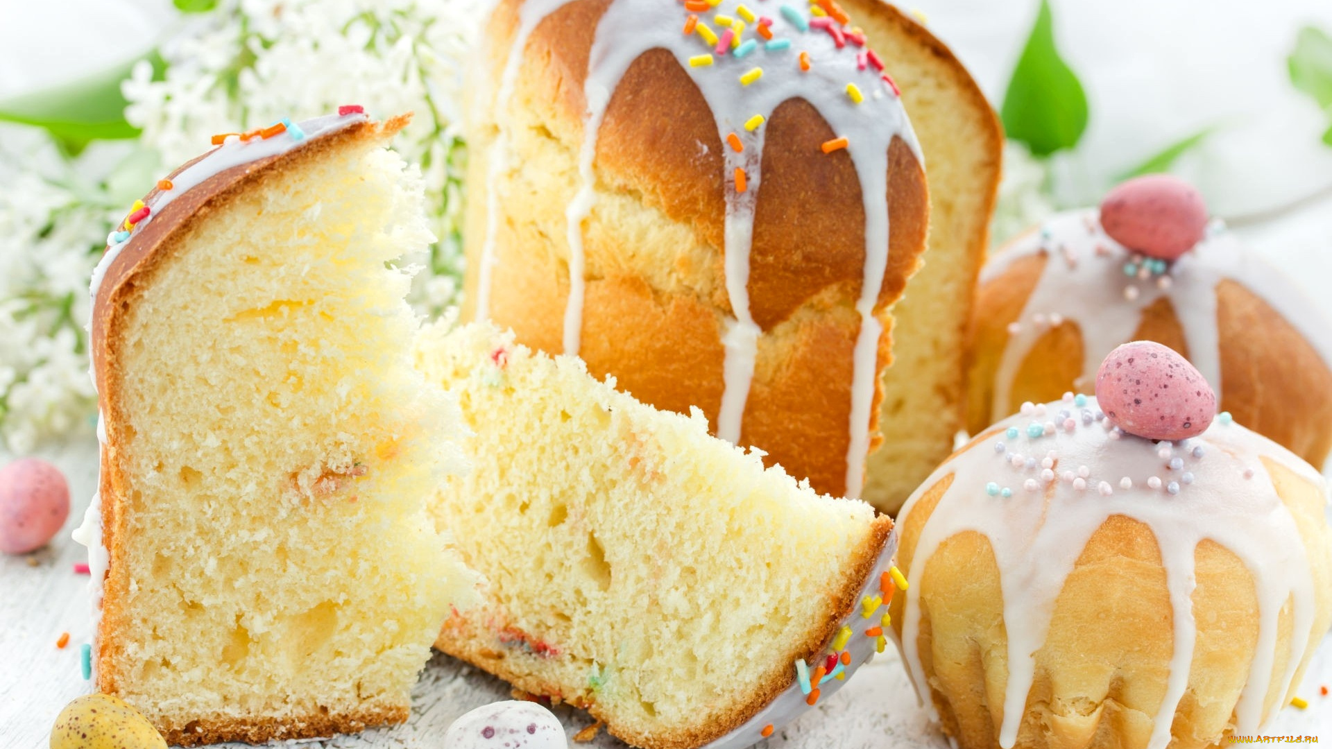 праздничные, пасха, кулич, выпечка, весна