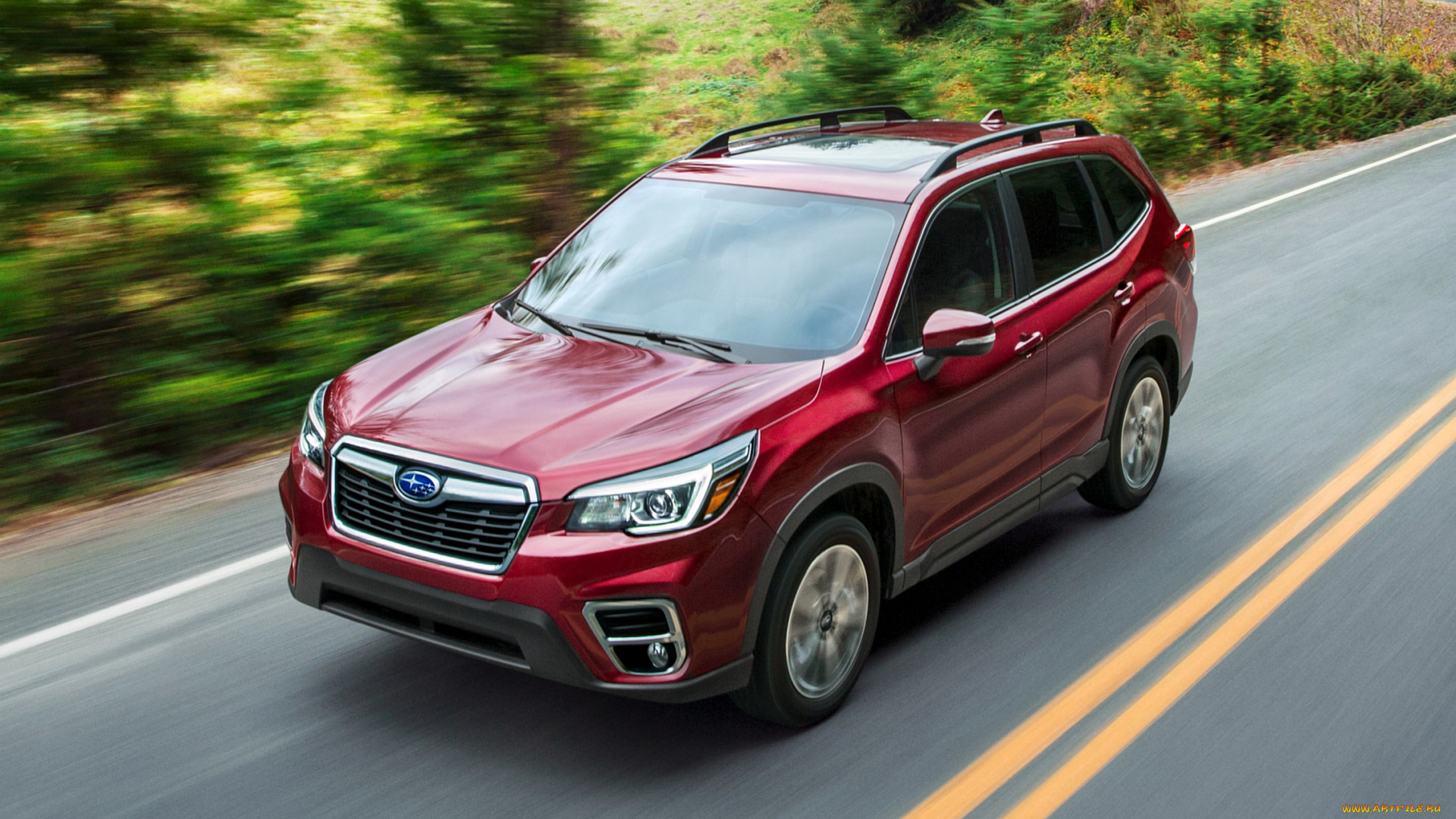 subaru, forester, 2019, автомобили, subaru, красный, forester, 2019