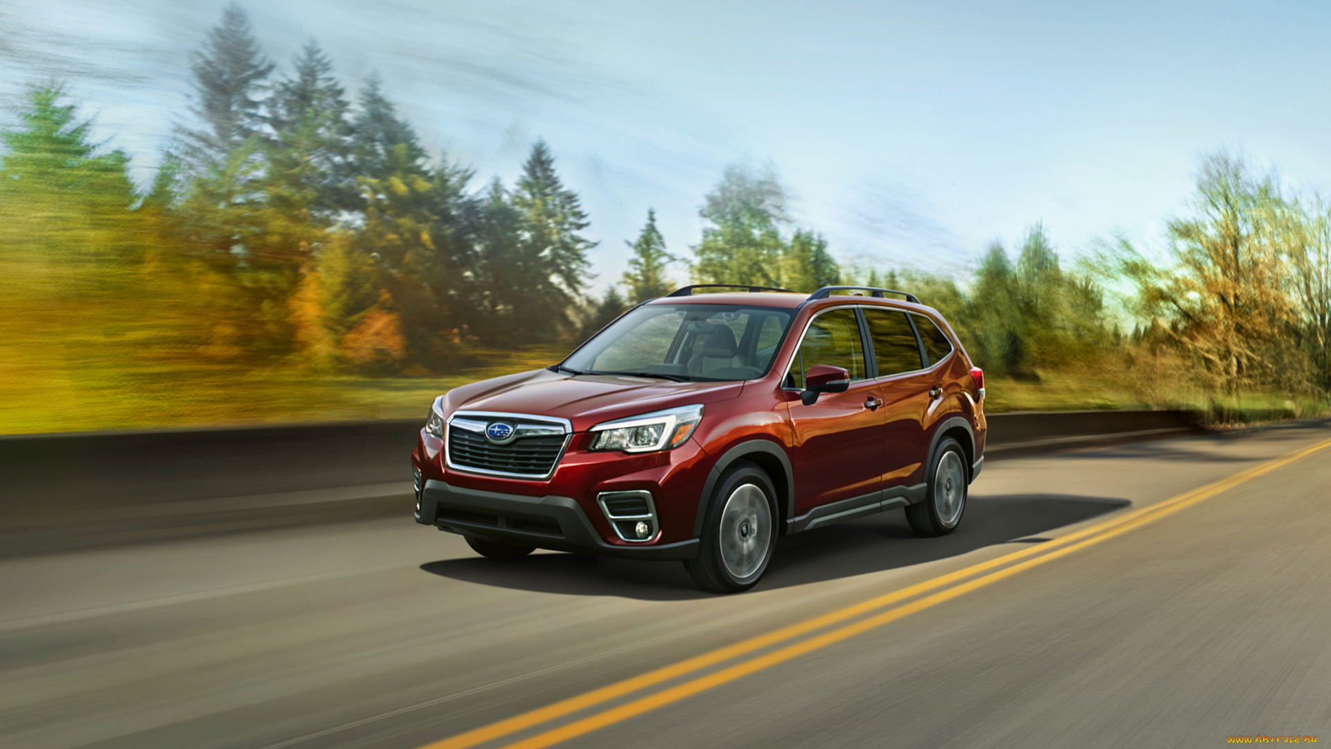 subaru, forester, 2019, автомобили, subaru, красный, 2019, forester