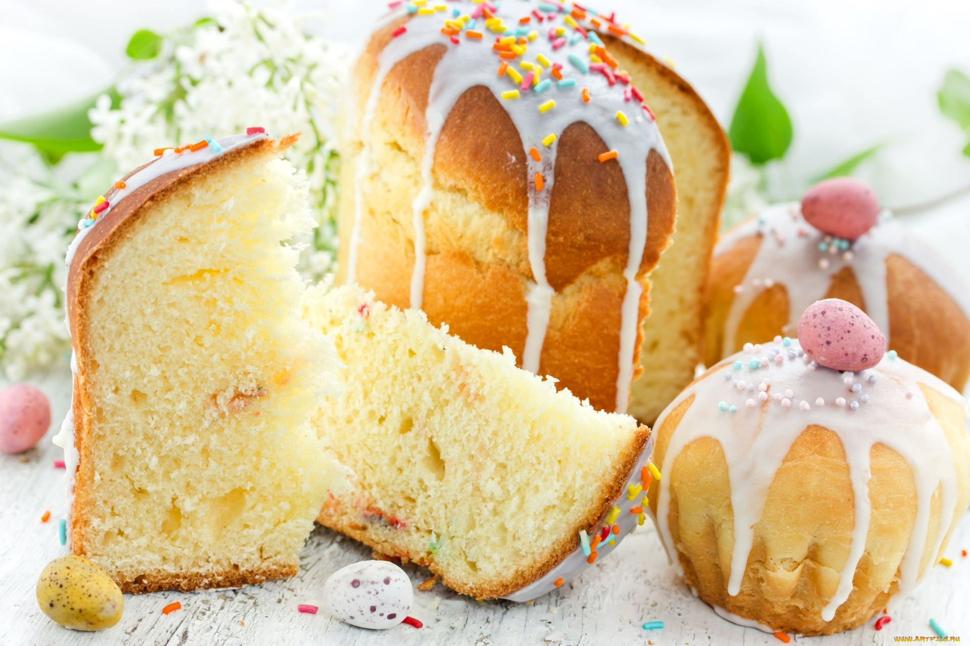 праздничные, пасха, кулич, выпечка, весна