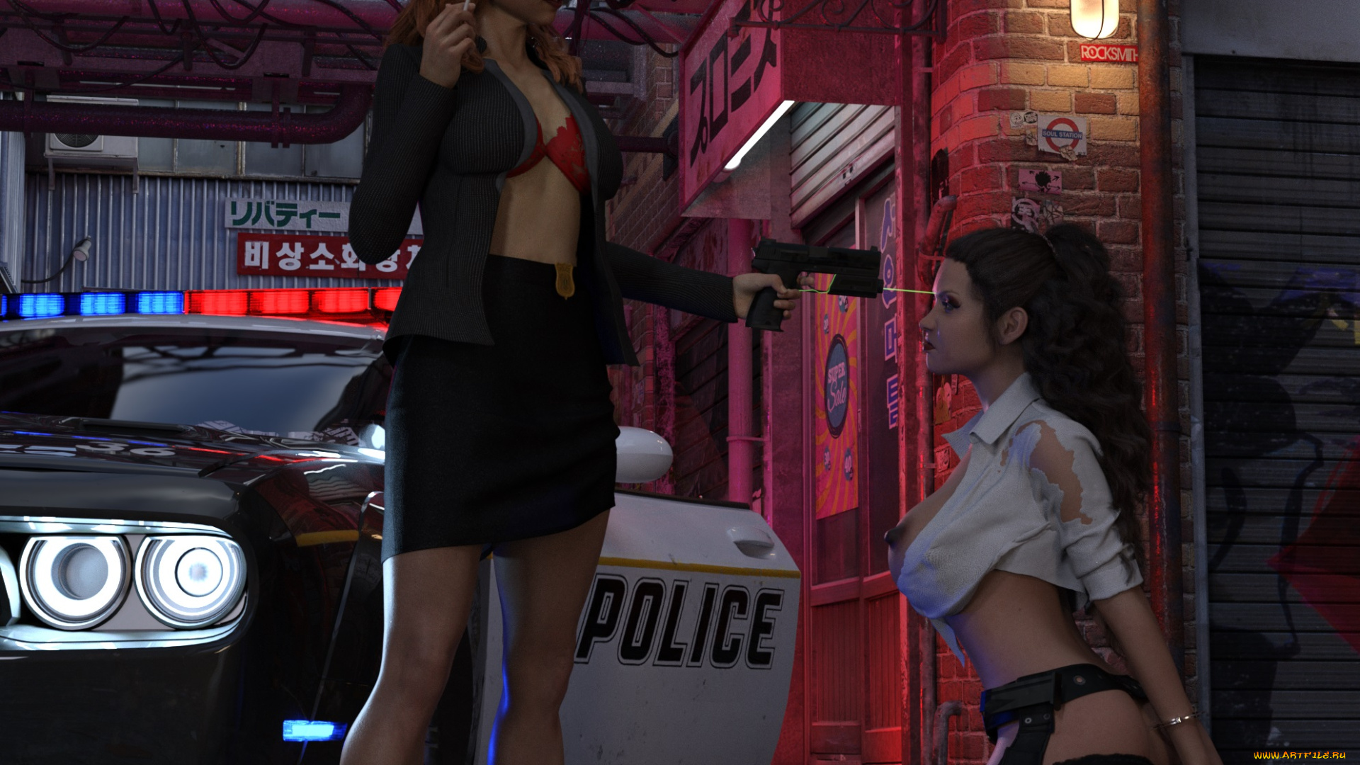 3д, графика, фантазия, , fantasy, фон, взгляд, девушка