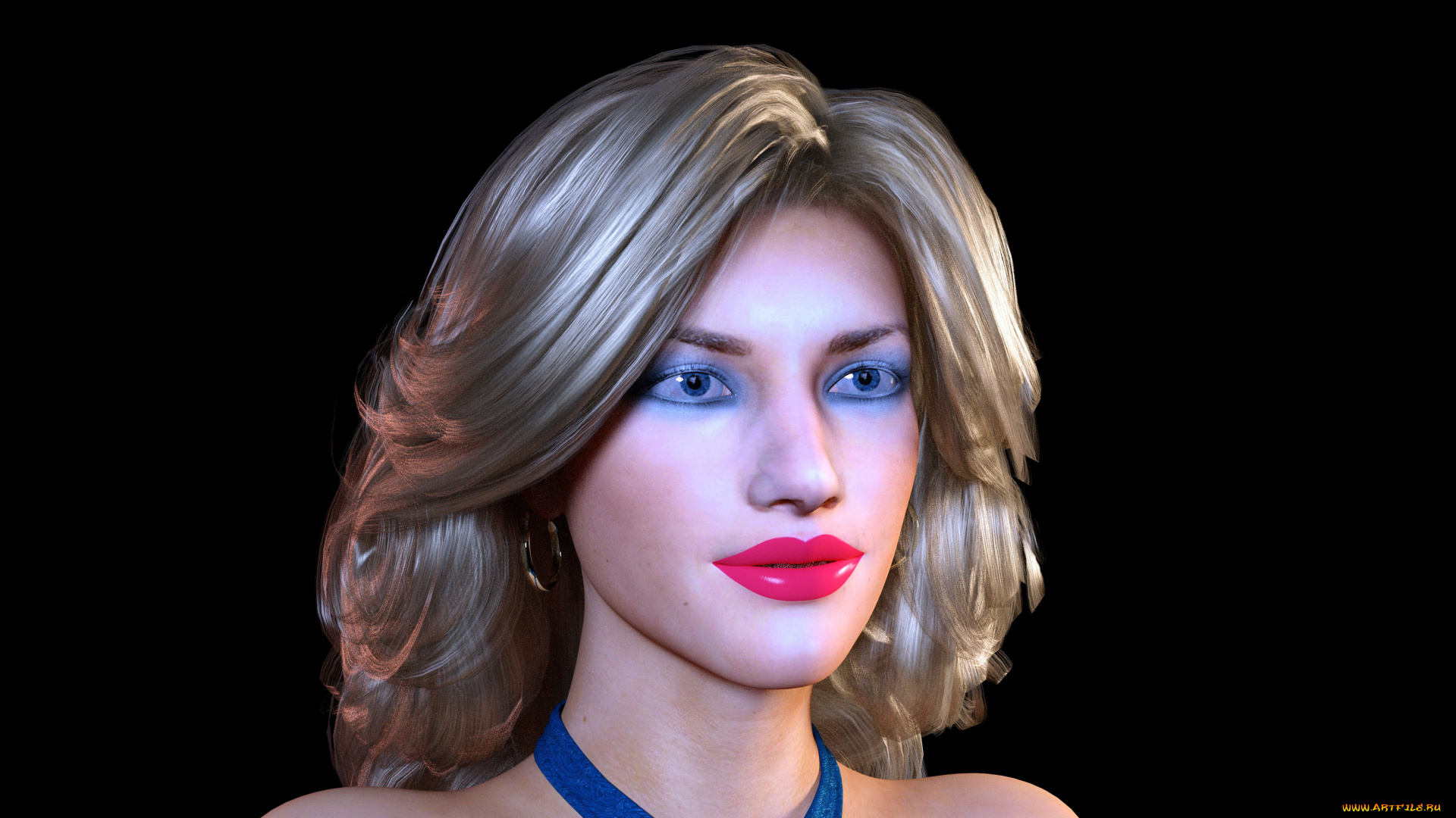 3д, графика, портрет, , portraits, девушка, взгляд, фон