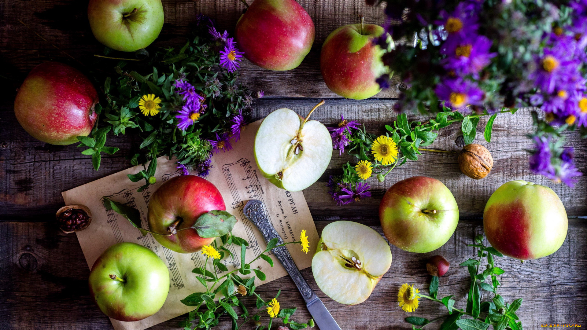 еда, яблоки