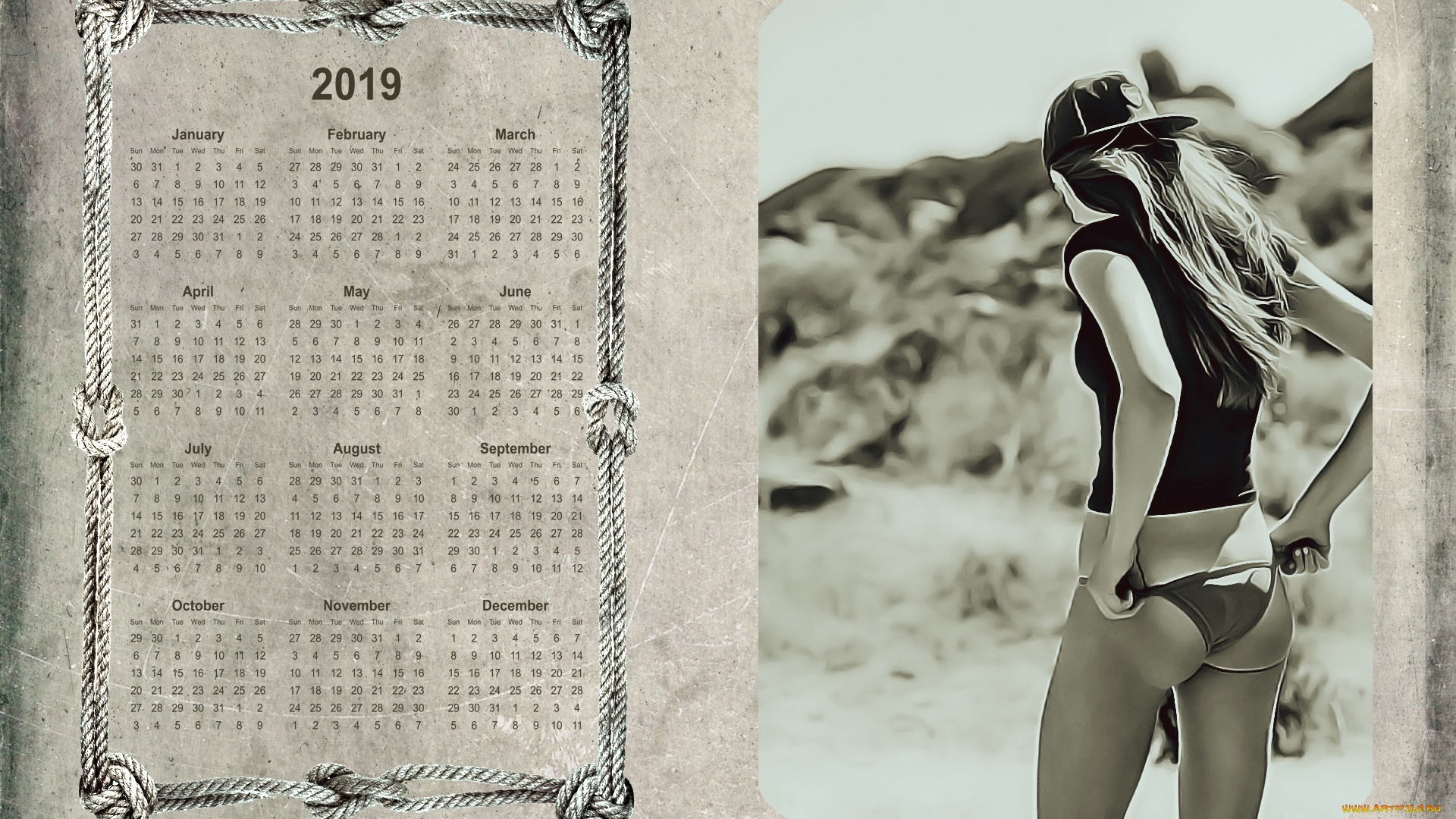 календари, компьютерный, дизайн, девушка, бейсболка