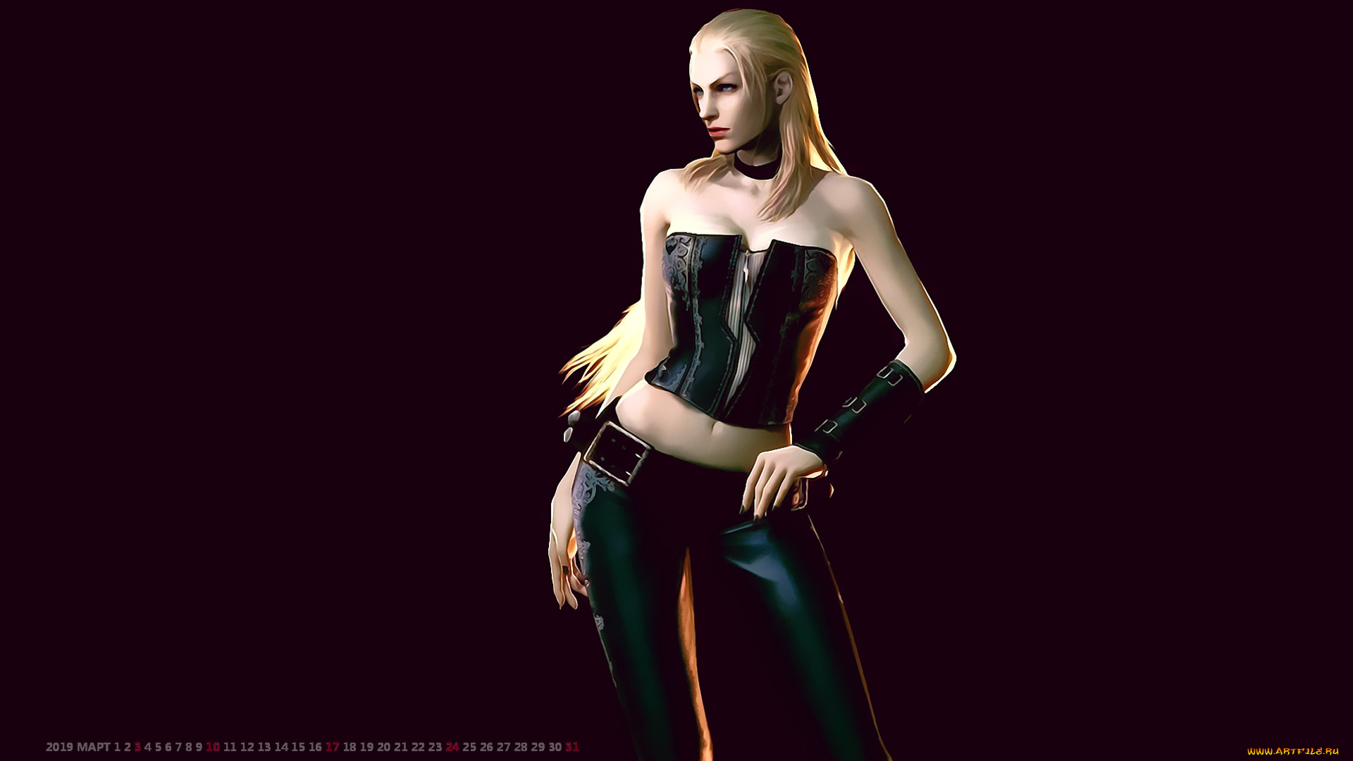 календари, видеоигры, девушка