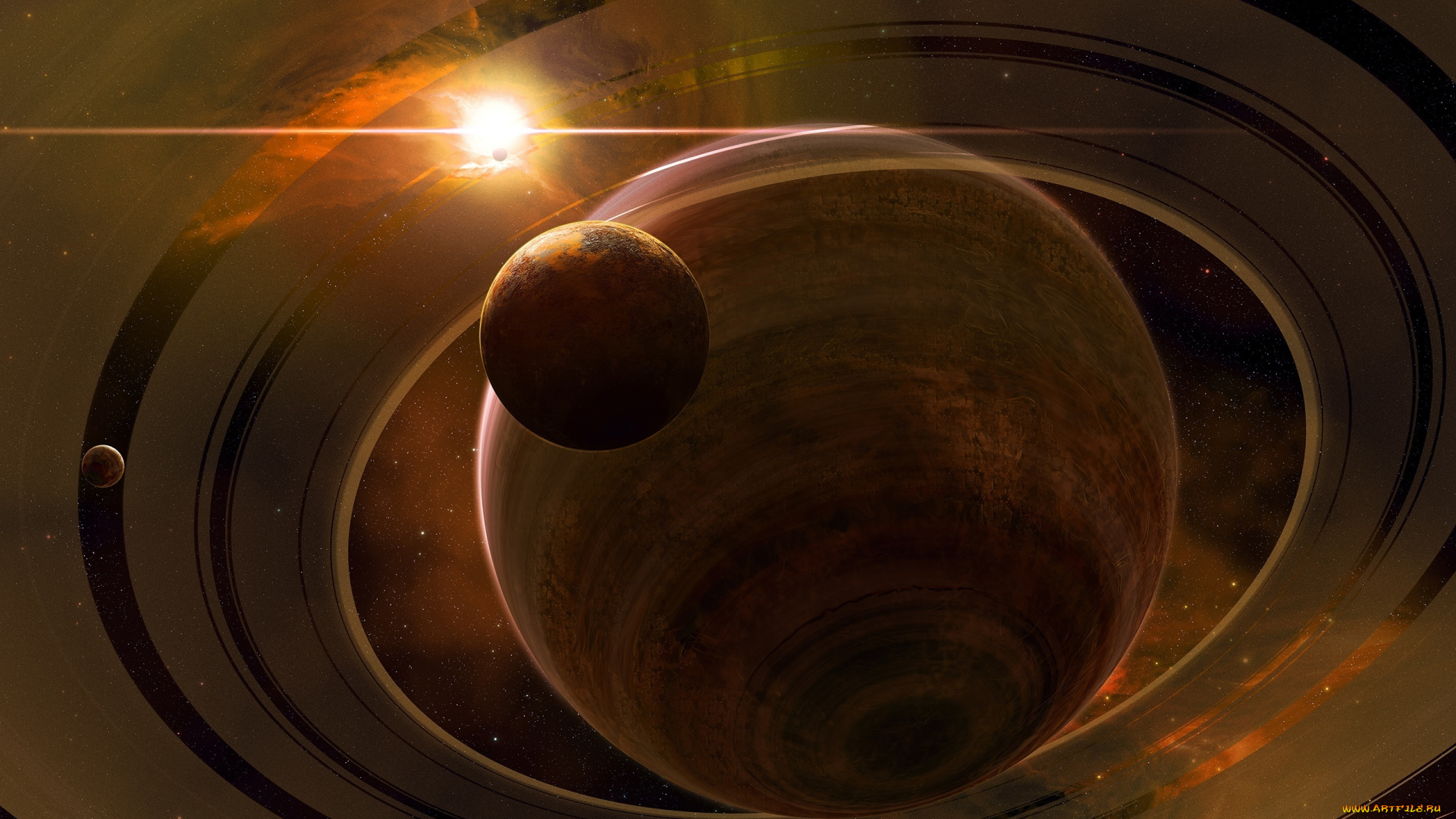 космос, арт, планета