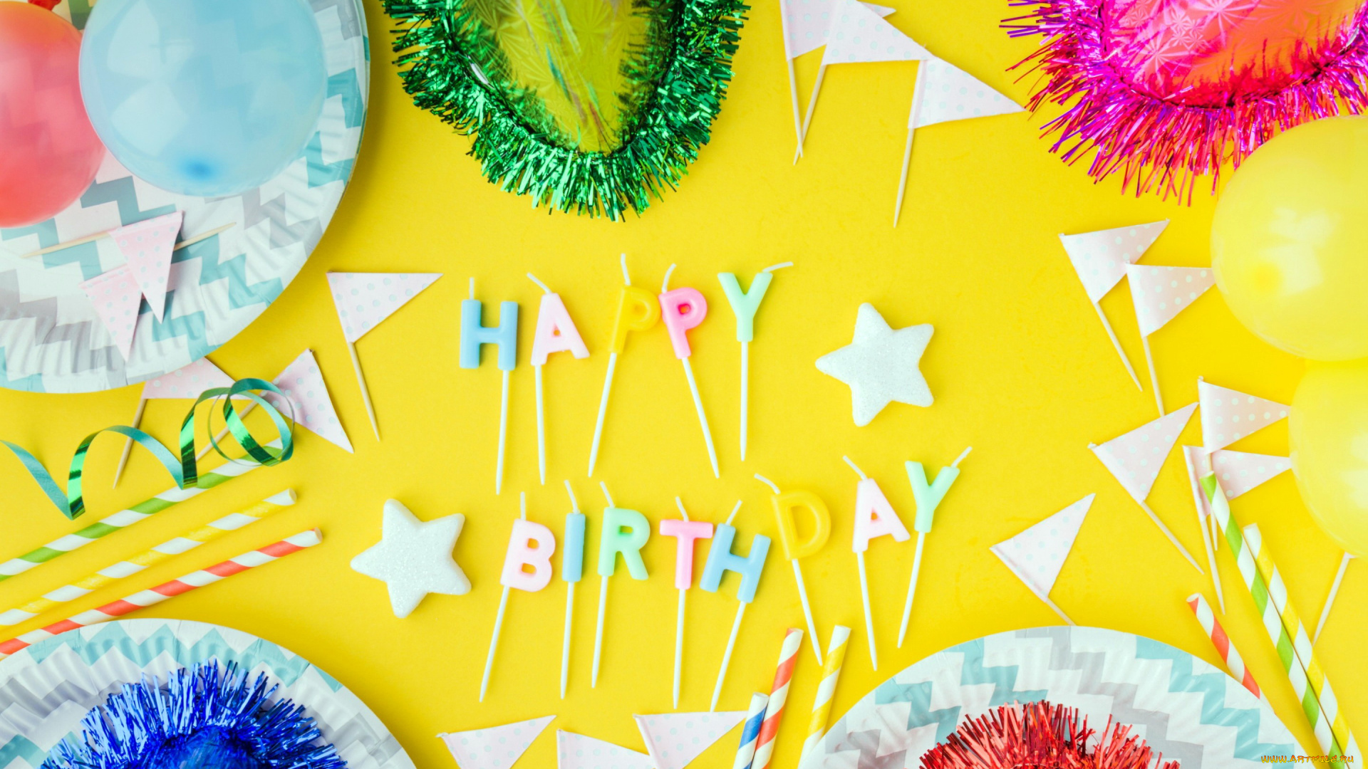 праздничные, день, рождения, надпись