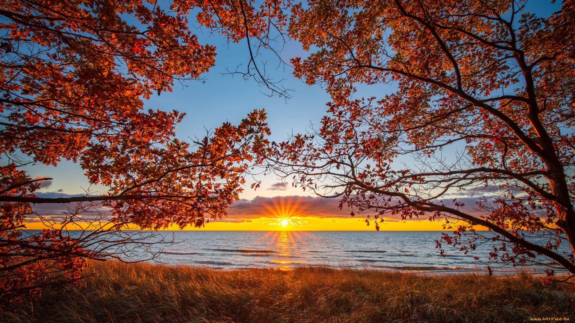 природа, восходы, закаты, простор