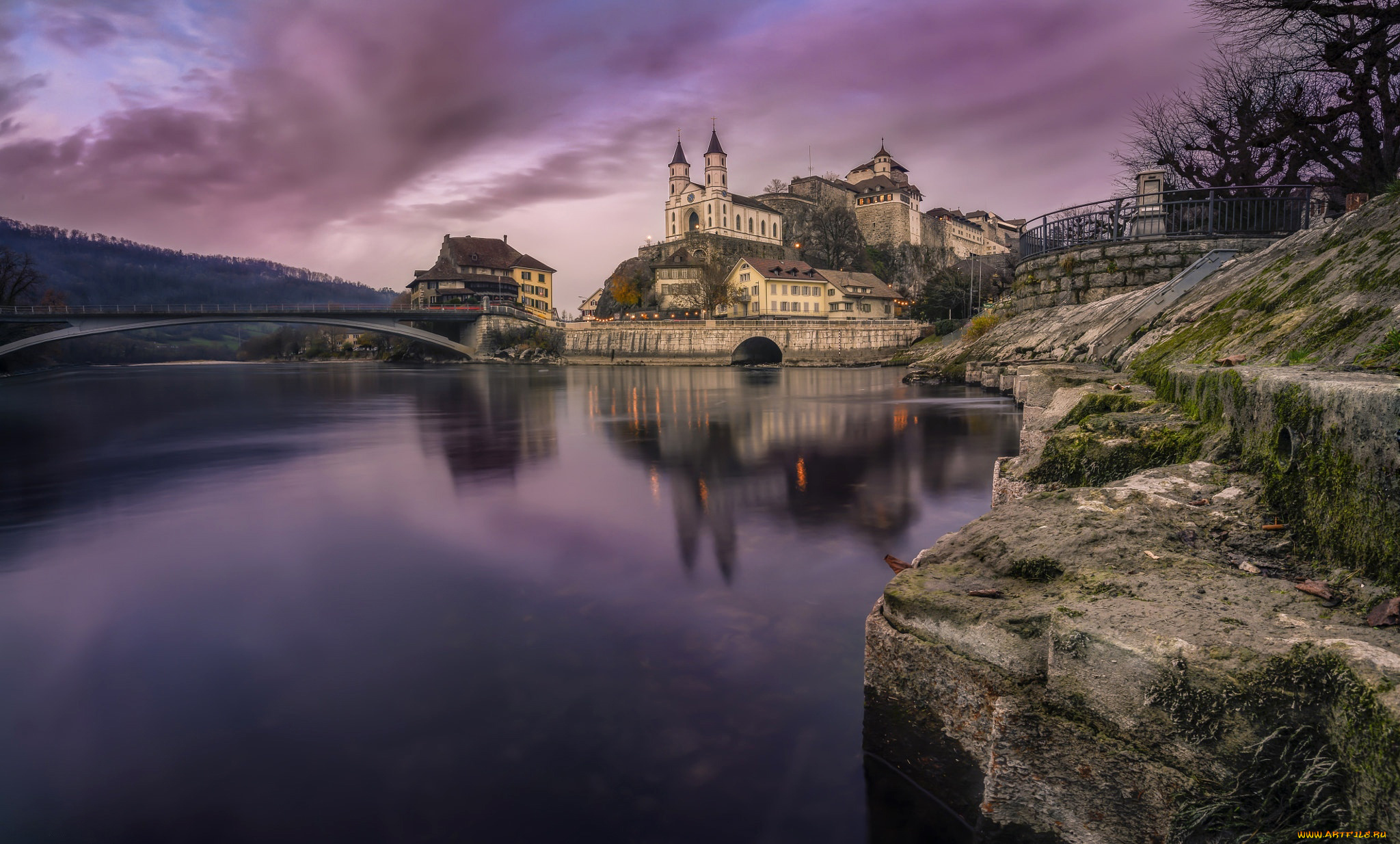 aarburg, castle, города, замки, швейцарии, aarburg, castle