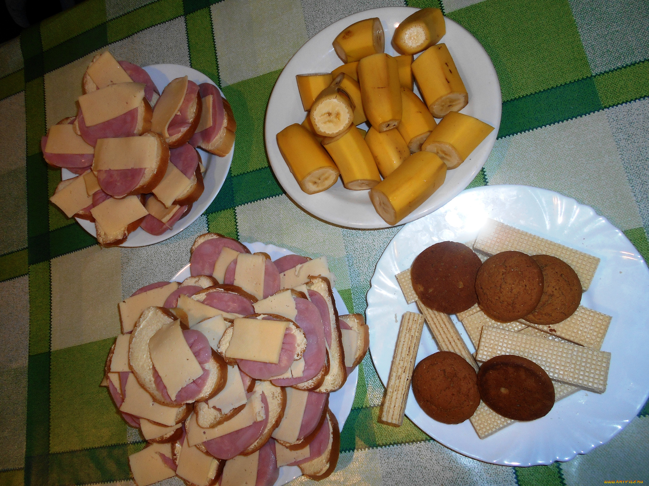 еда, бутерброды, , гамбургеры, , канапе, сыр, колбаса, хлеб, печенье, вафли, бананы