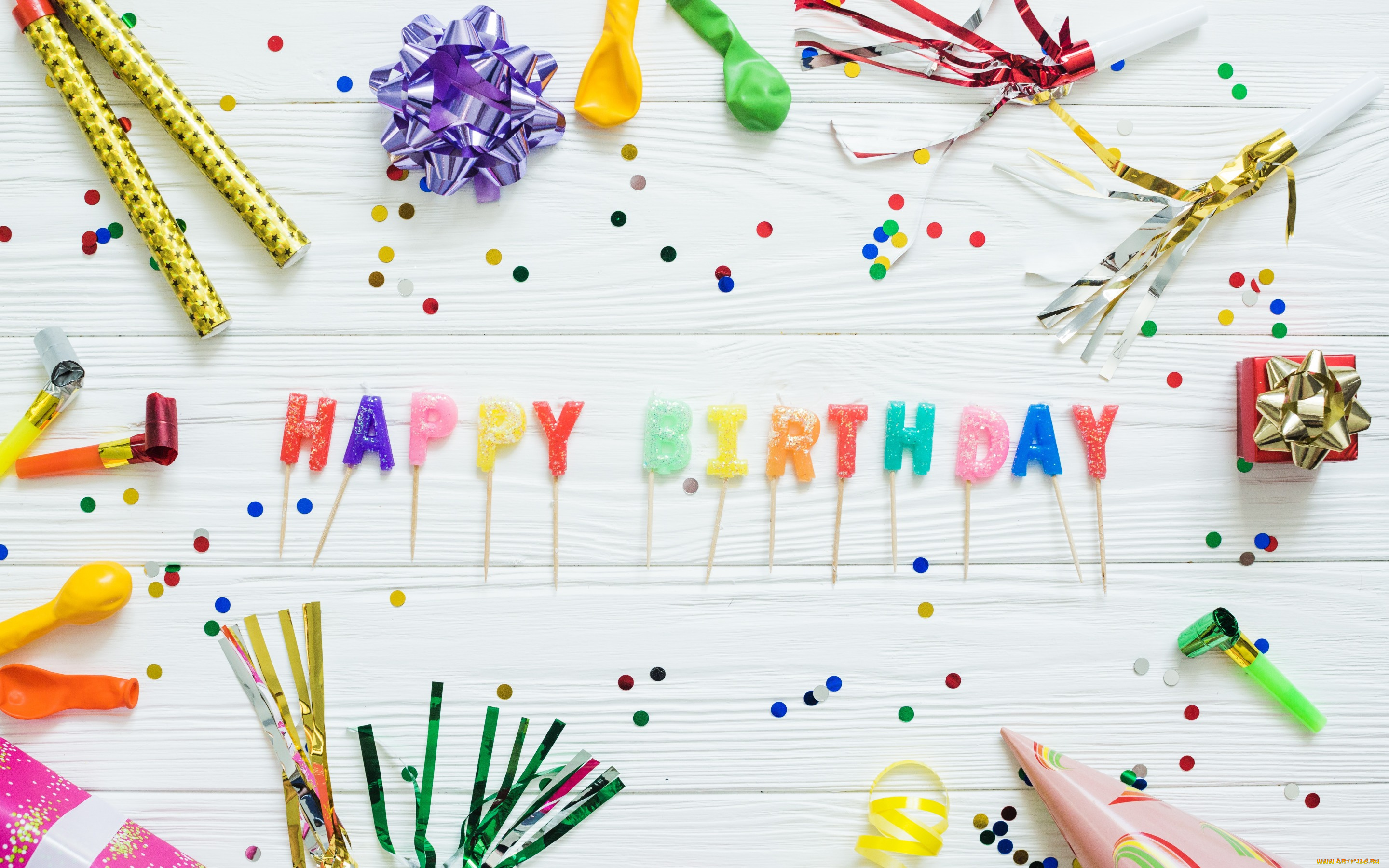 праздничные, день, рождения, надпись