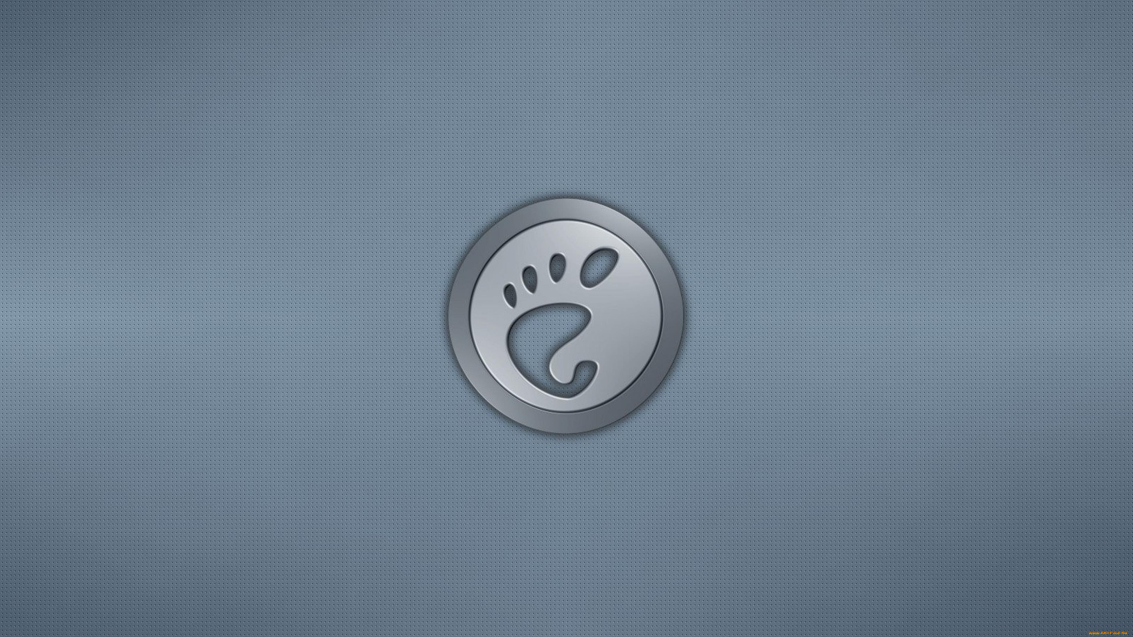 компьютеры, gnome, фон, логотип