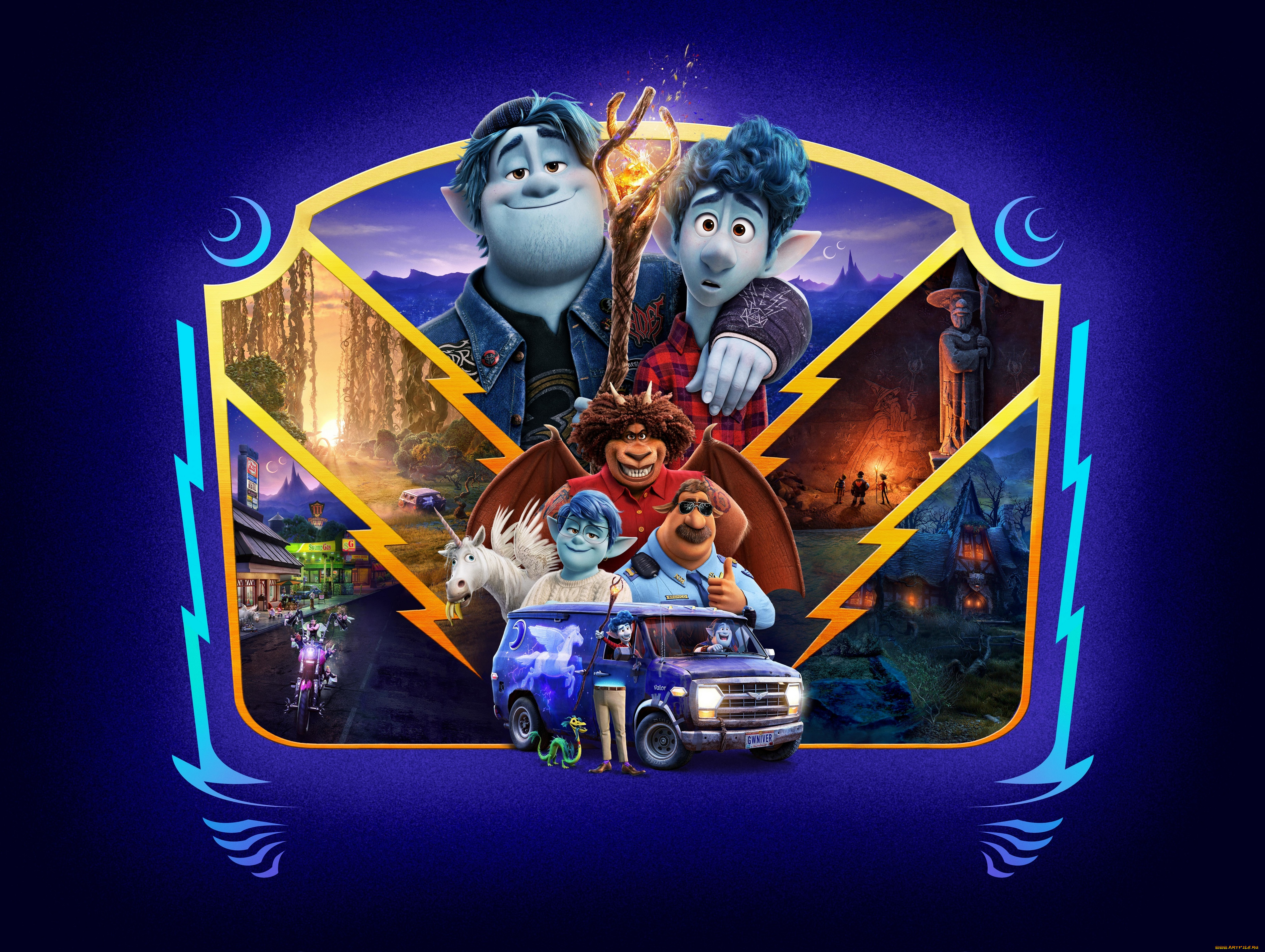 onward, , , 2020, мультфильмы, onward, мультфильм, постер, ian, lightfoot, вперед