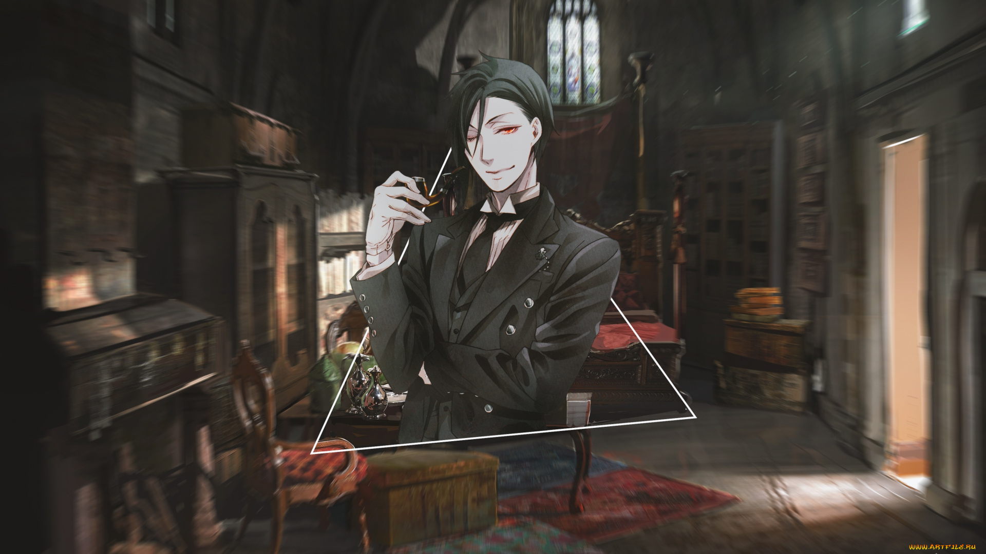 аниме, kuroshitsuji, темный, дворецкий