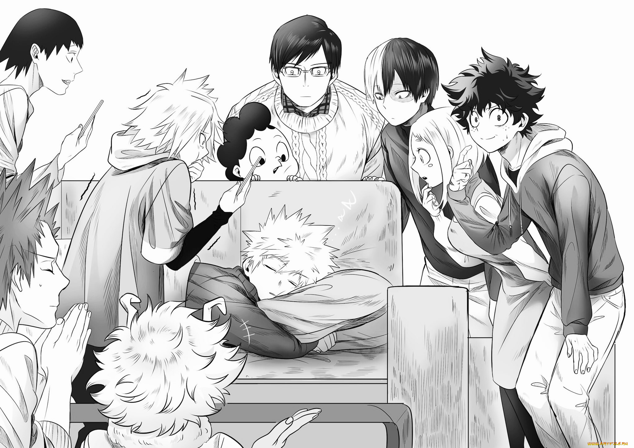 аниме, boku, no, hero, academia, моя, геройская, академия