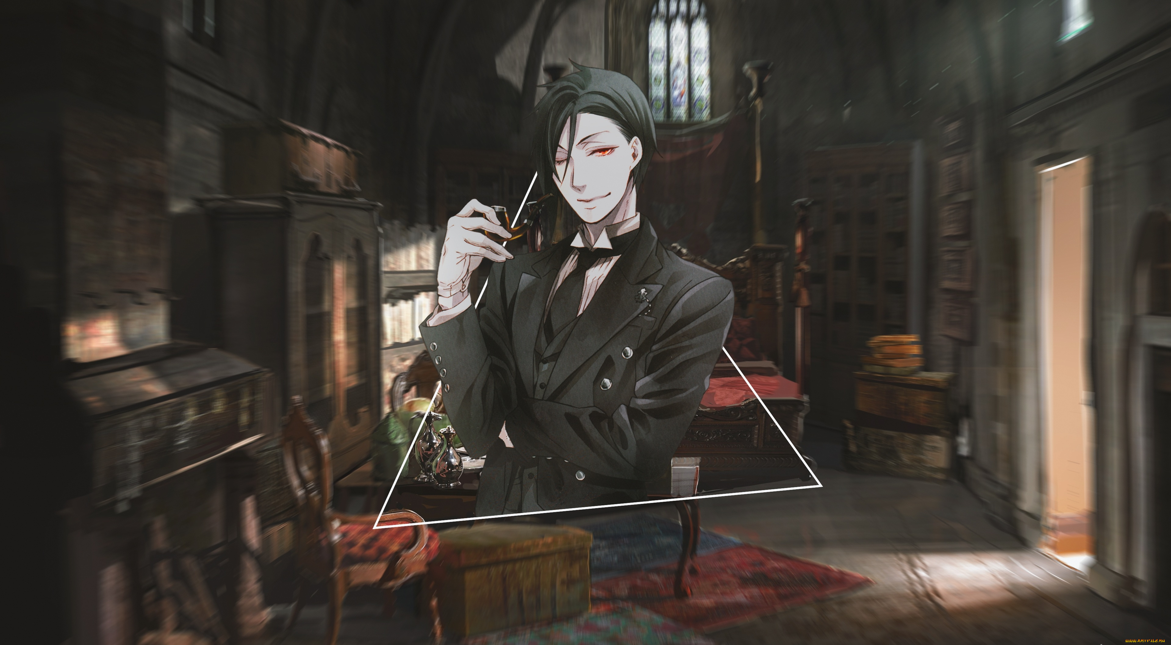 аниме, kuroshitsuji, темный, дворецкий