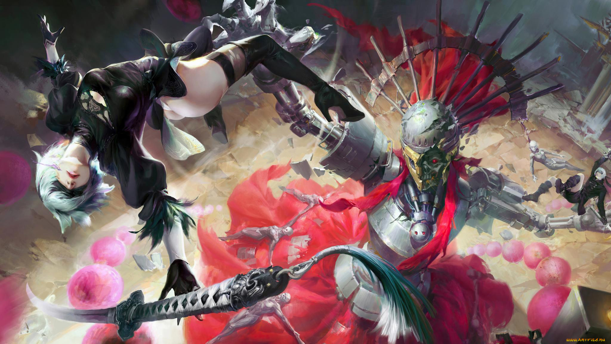 видео, игры, nier, , automata, automata