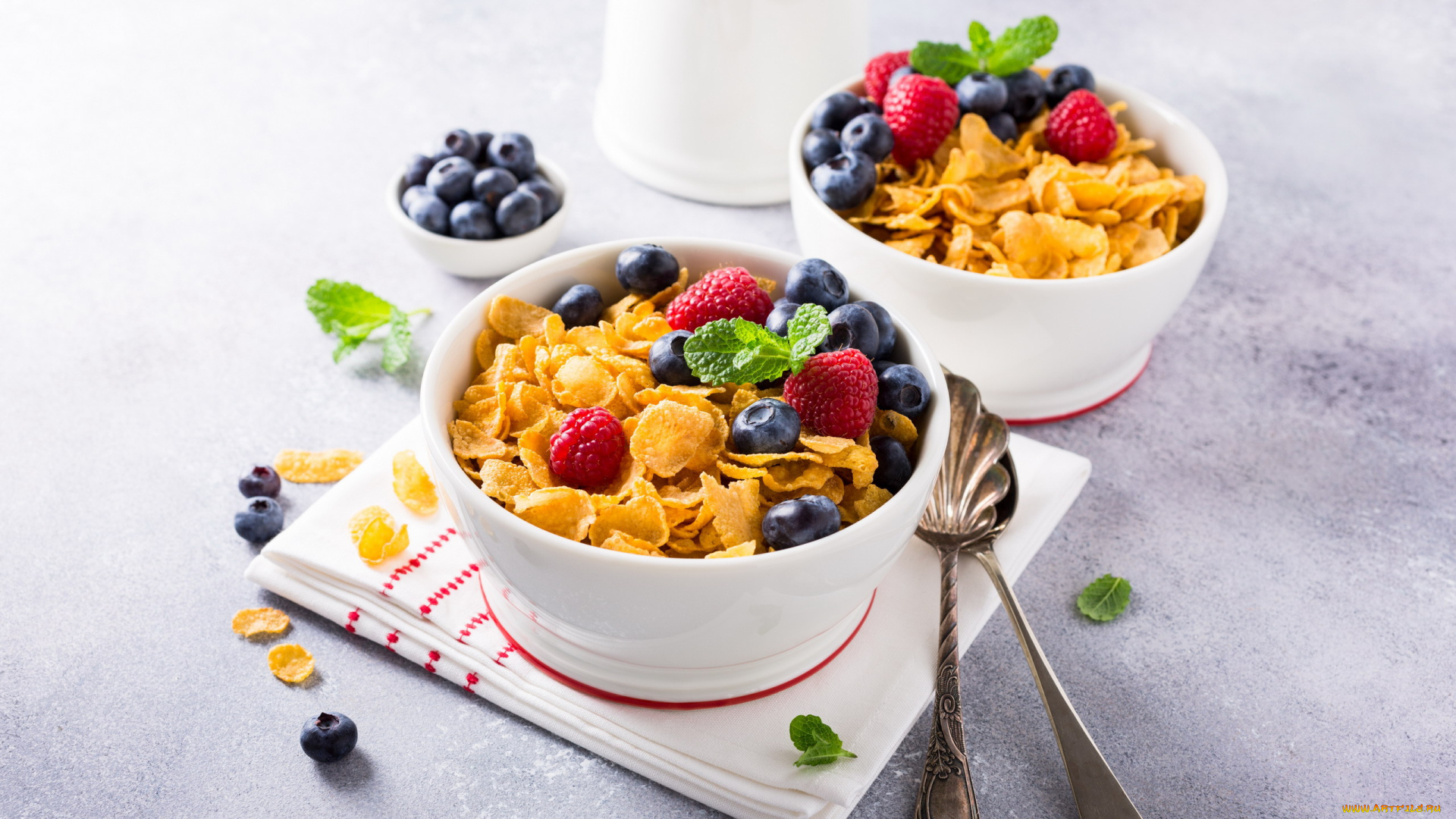 еда, мюсли, , хлопья, ягоды, хлопья, завтрак