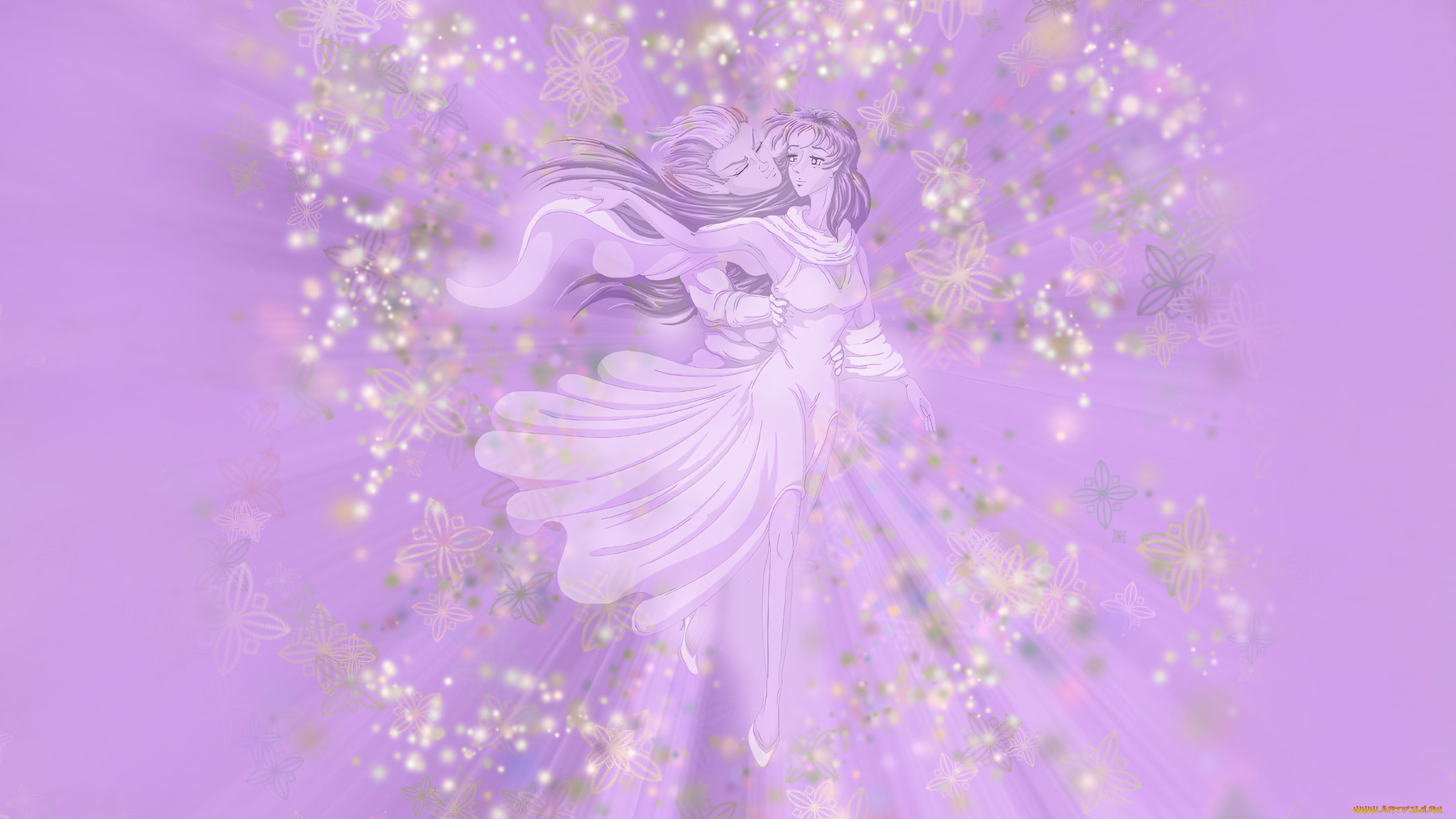 295406, рисованное, люди, парень, девушка