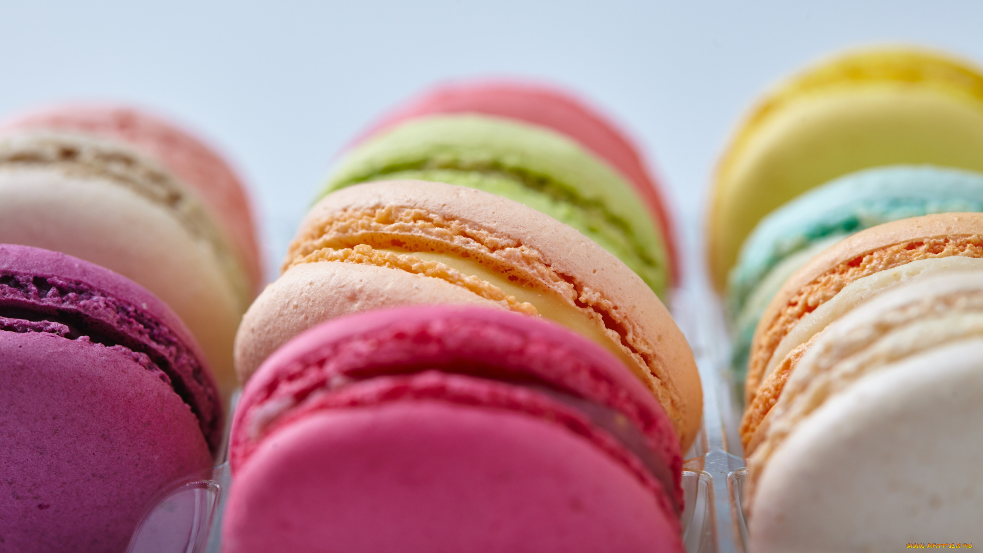 еда, макаруны, лакомство, печенье, ассорти