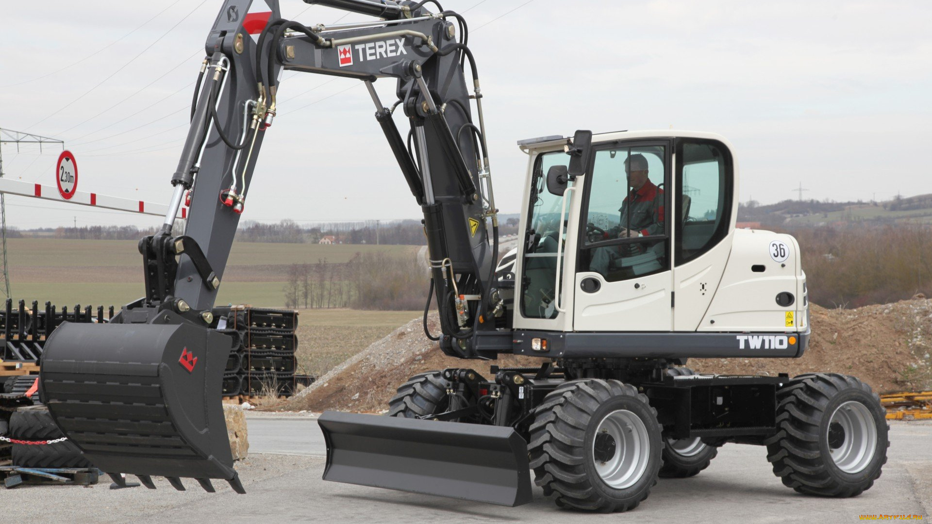 техника, экскаваторы, terex
