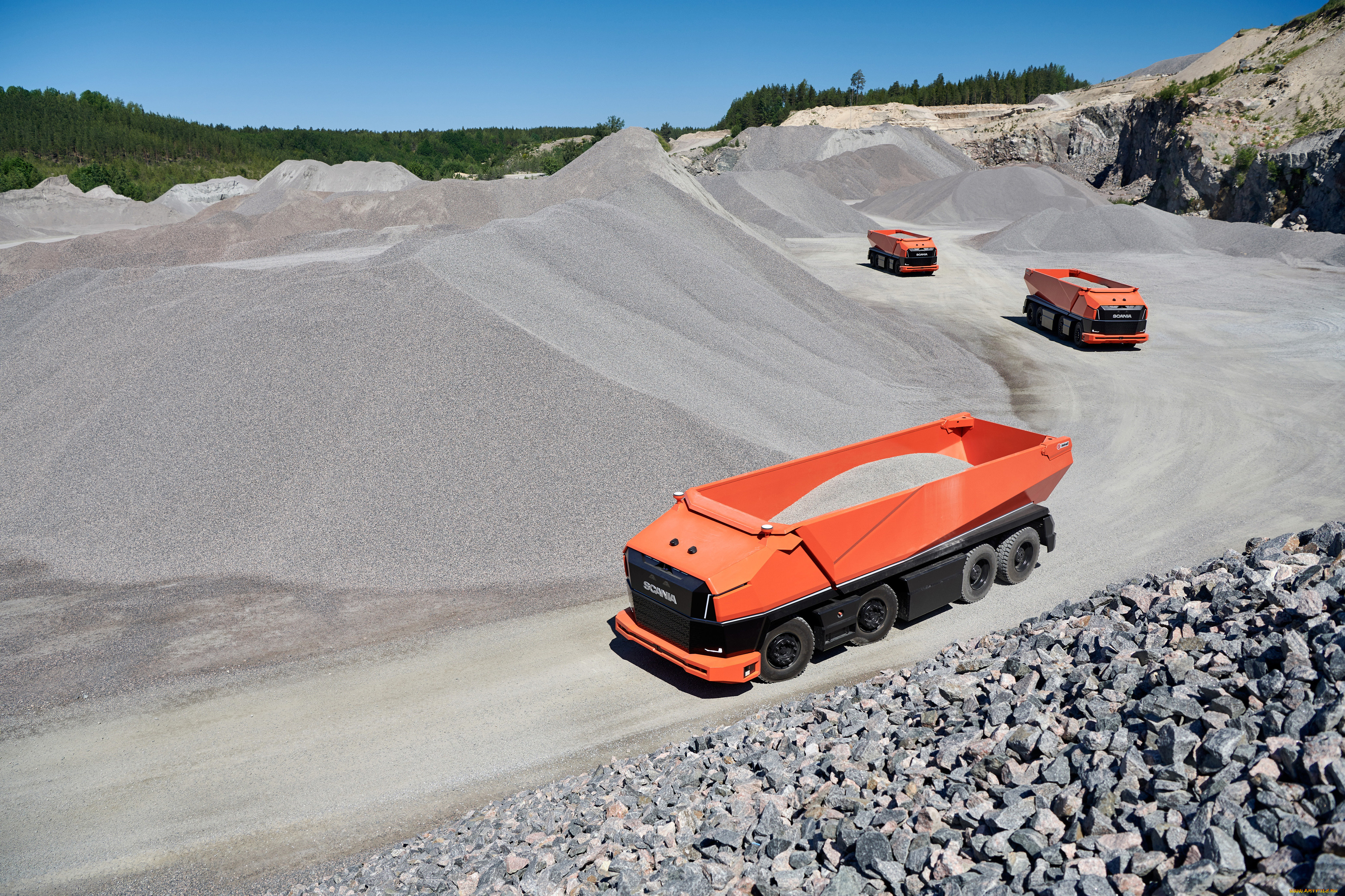 техника, строительная, техника, scania