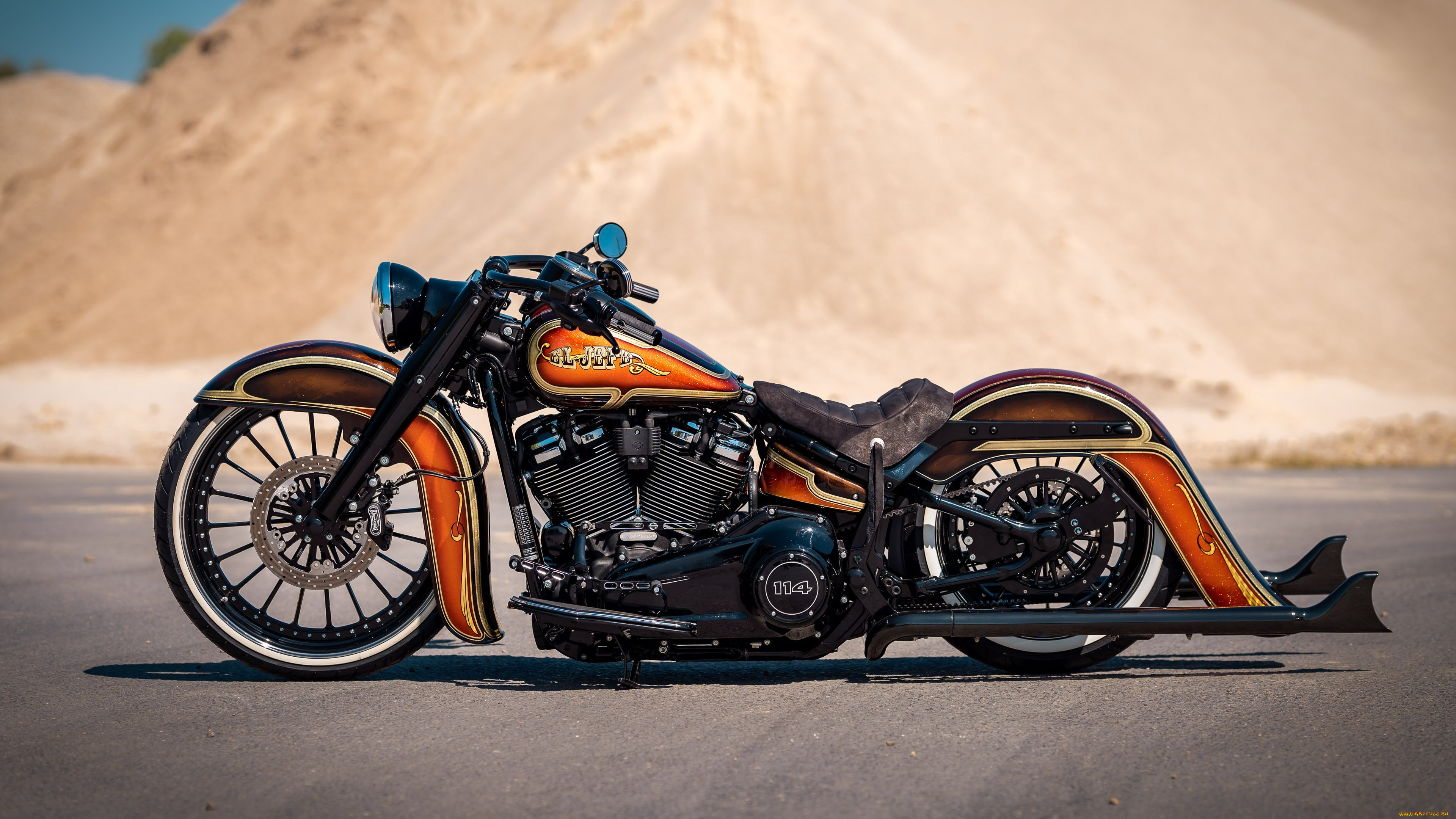 el, jefe, мотоциклы, harley-davidson, мотоцикл, байк