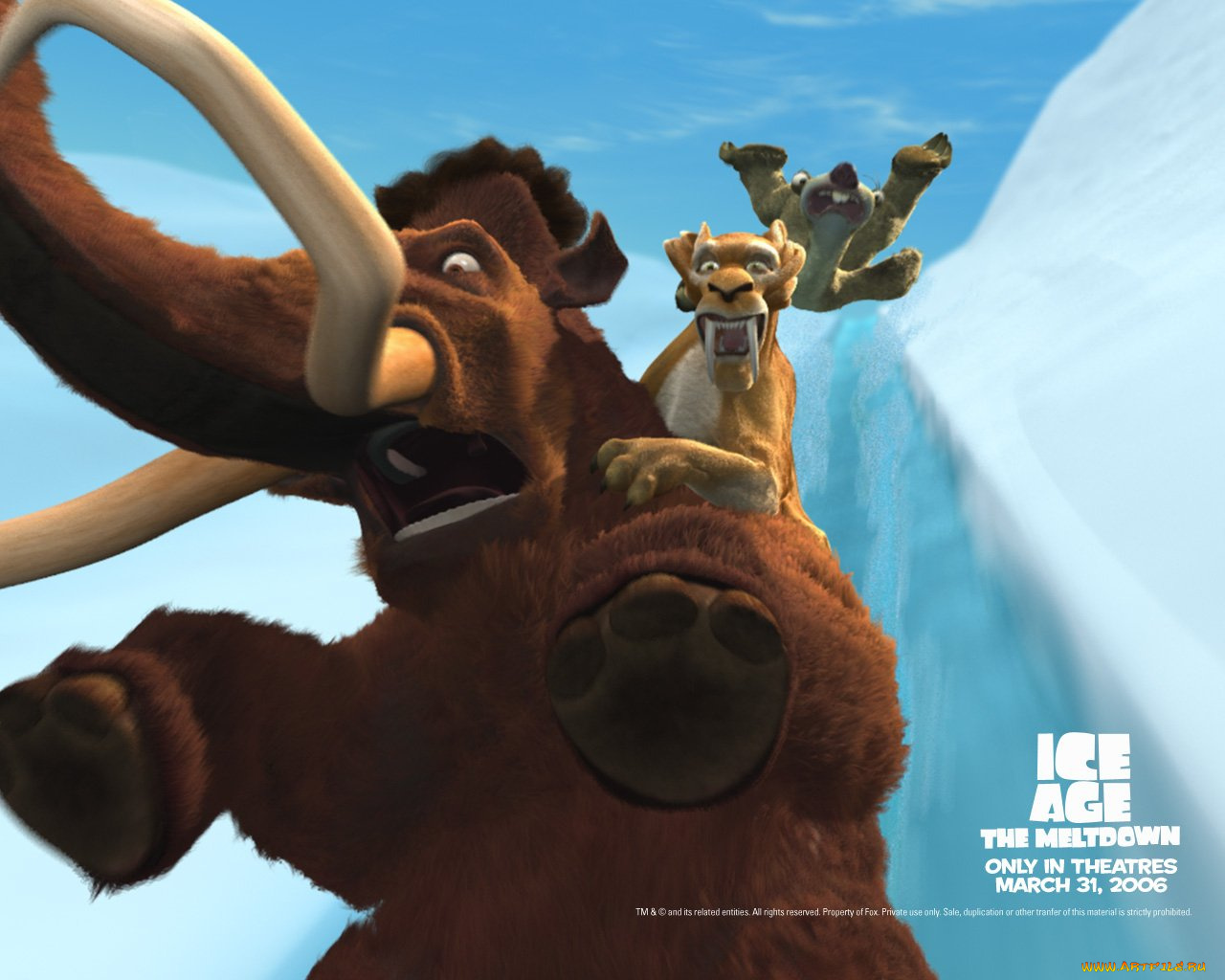 мультфильмы, ice, age, the, meltdown
