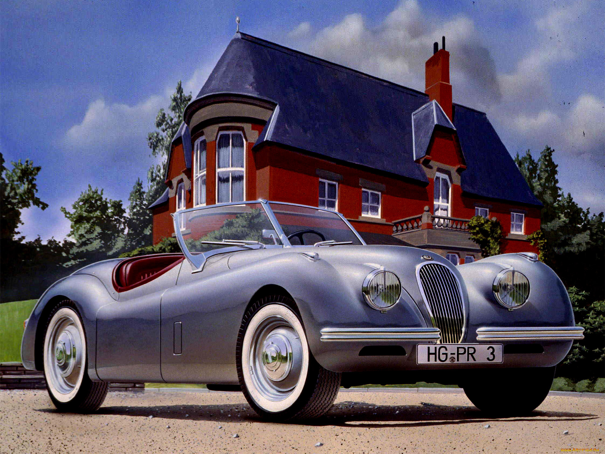 автомобили, рисованные