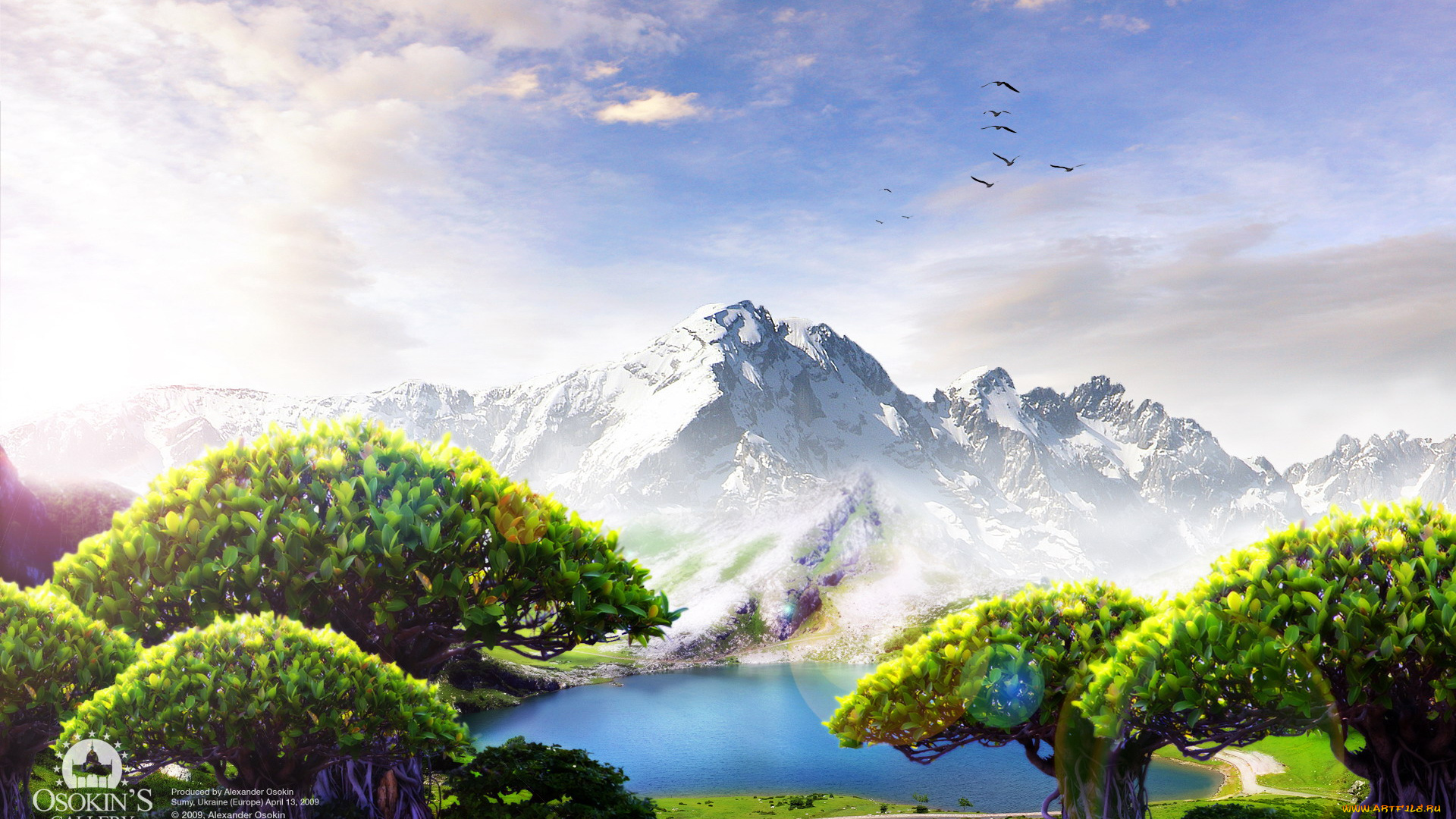 3д, графика, nature, landscape, природа