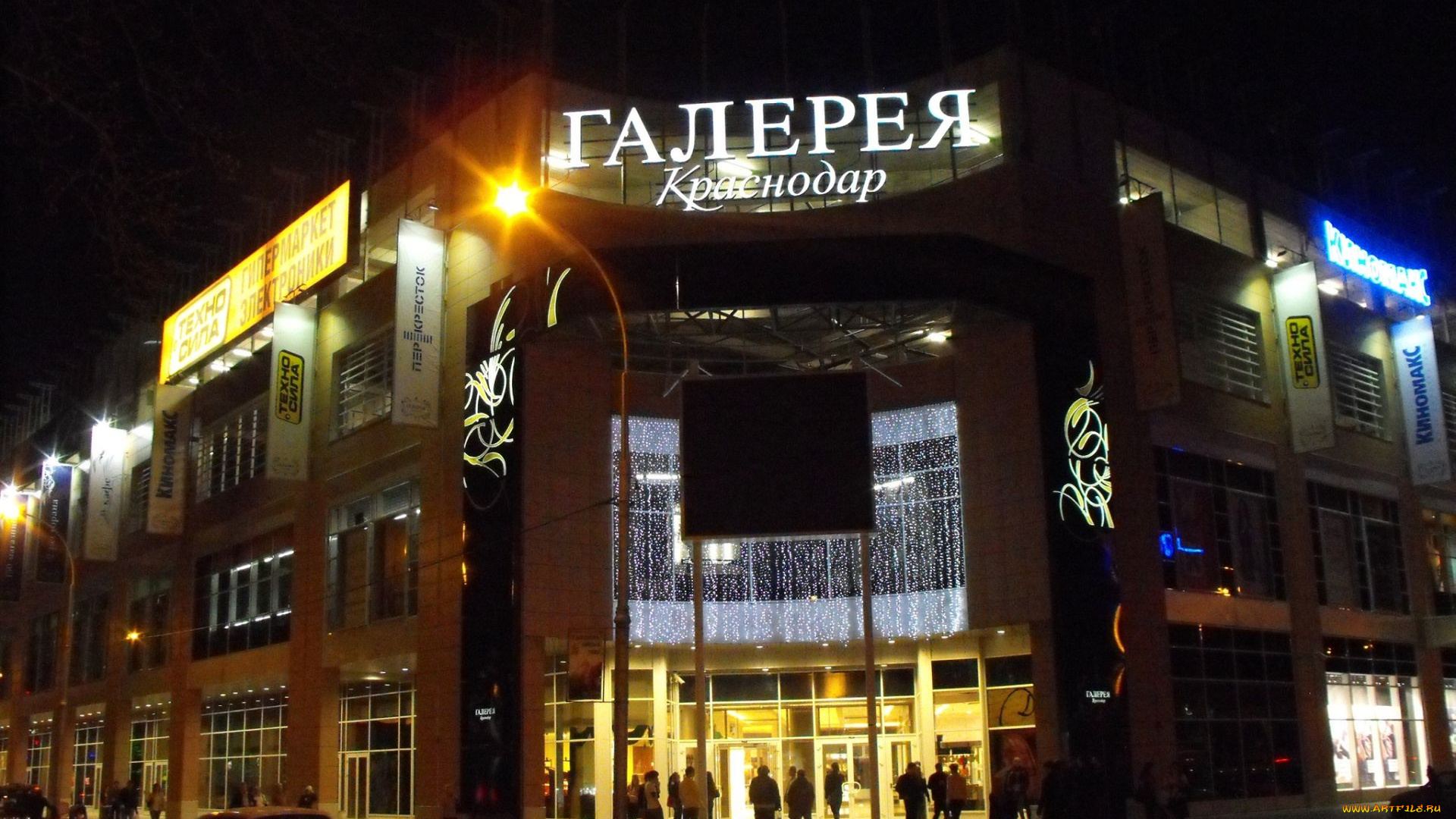 города, огни, ночного