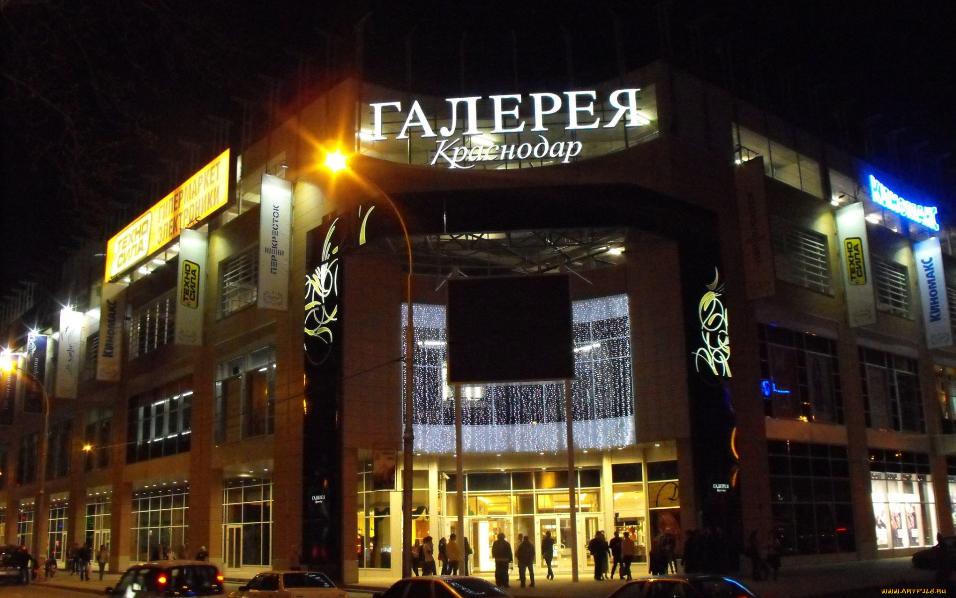 города, огни, ночного