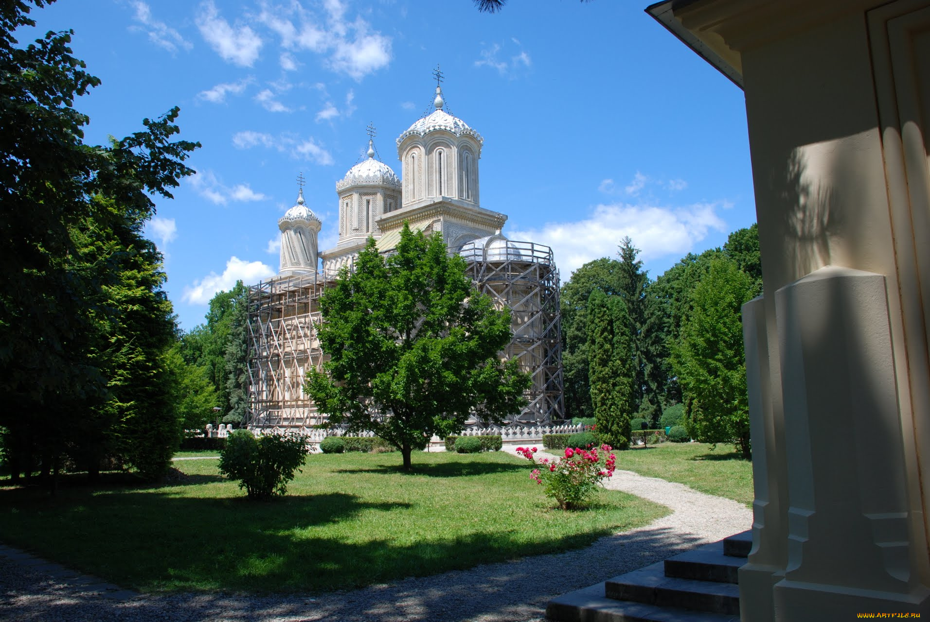 monastery, curtea, de, arges, города, католические, соборы, костелы, аббатства, romania
