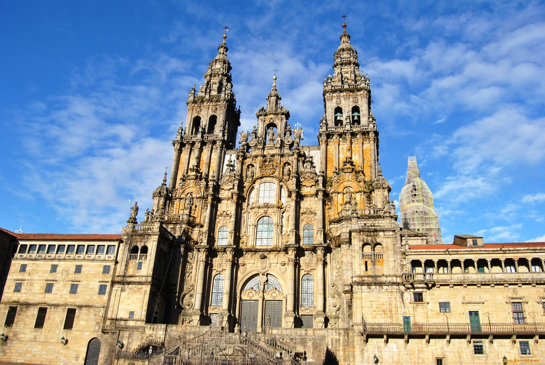 santiago, de, compostela, города, католические, соборы, костелы, аббатства, галисия