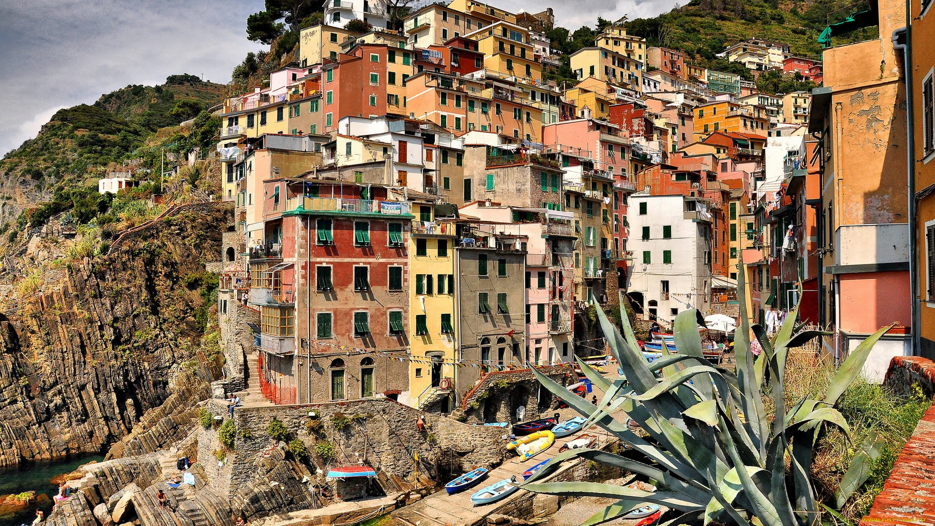 города, амальфийское, лигурийское, побережье, италия, liguria, riomaggiore