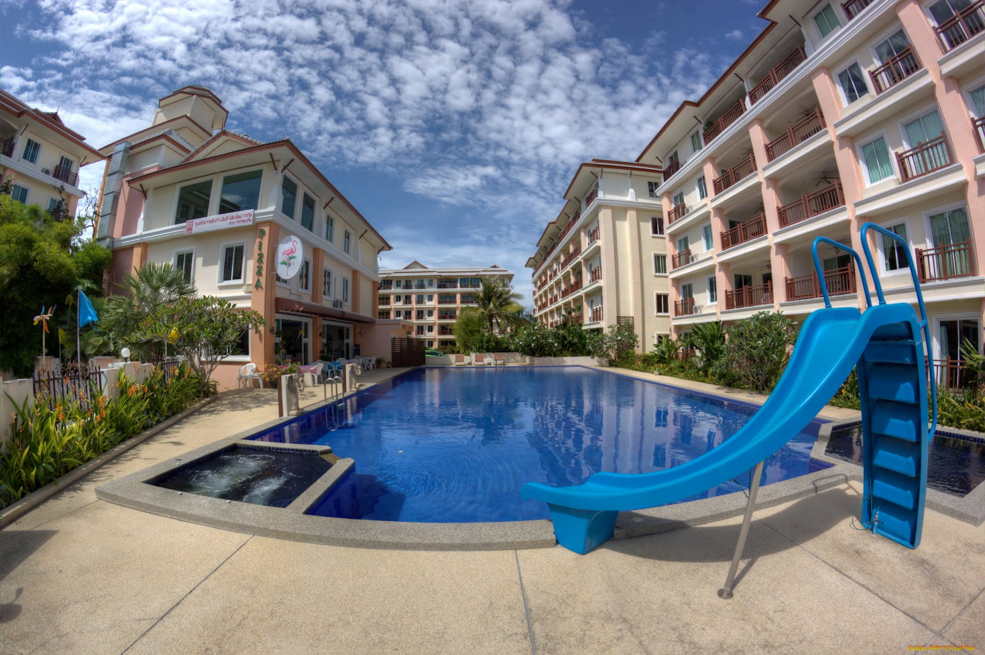 интерьер, бассейны, открытые, площадки, pool