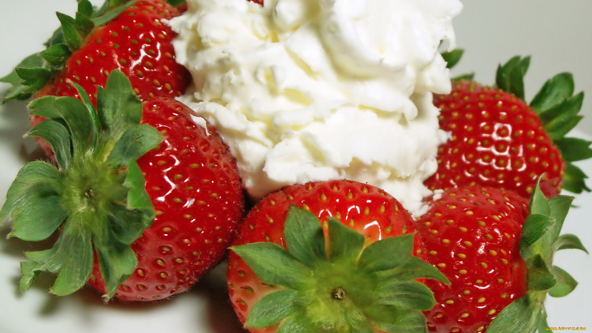 еда, клубника, земляника