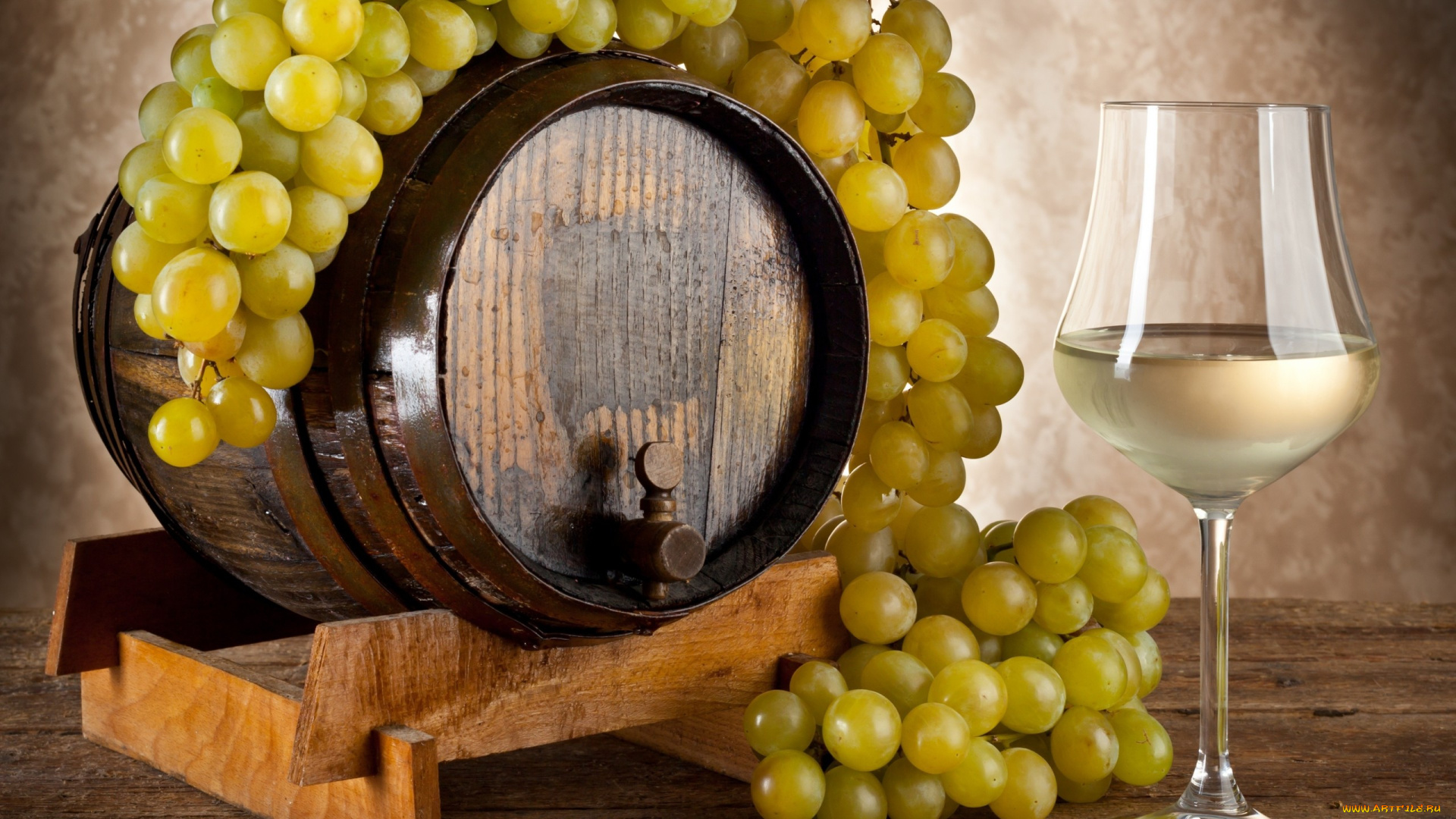 еда, напитки, вино, виноград, бокал, бочонок