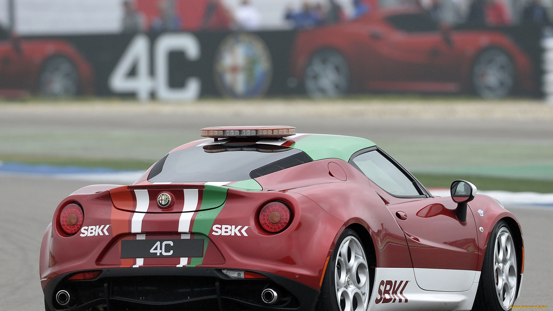 автомобили, alfa, romeo, 960, 2014, красный, safety, car, alfa, romeo, sbk, 4c