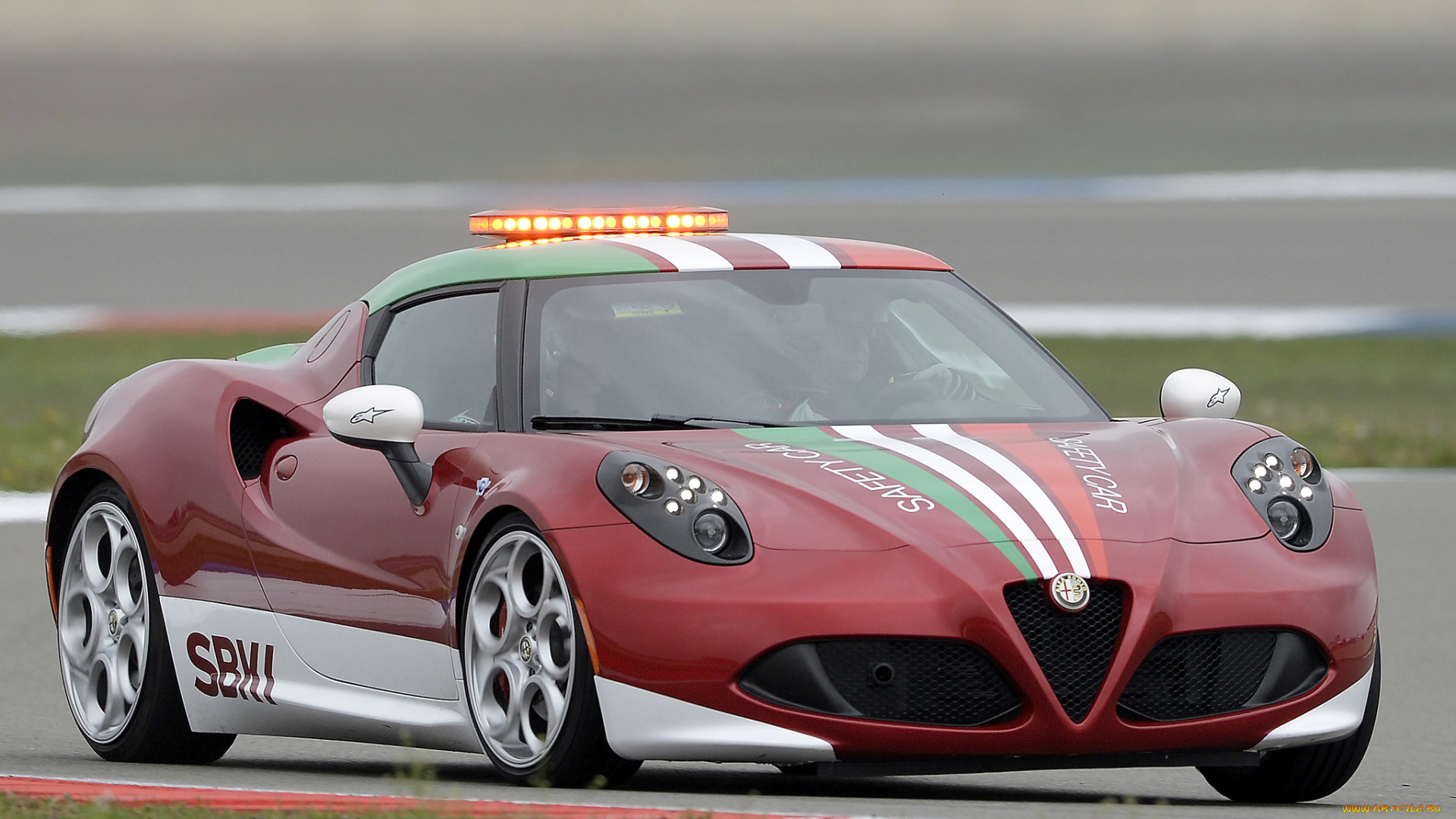автомобили, alfa, romeo, safety, alfa, romeo, sbk, 4c, красный, 2014, 960, car