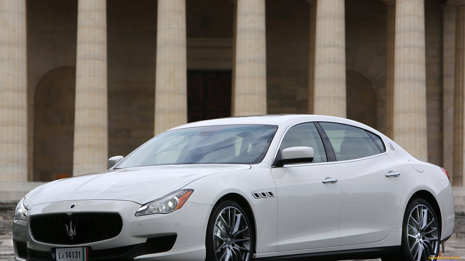 автомобили, maserati, quattroporte, светлый, 2013г